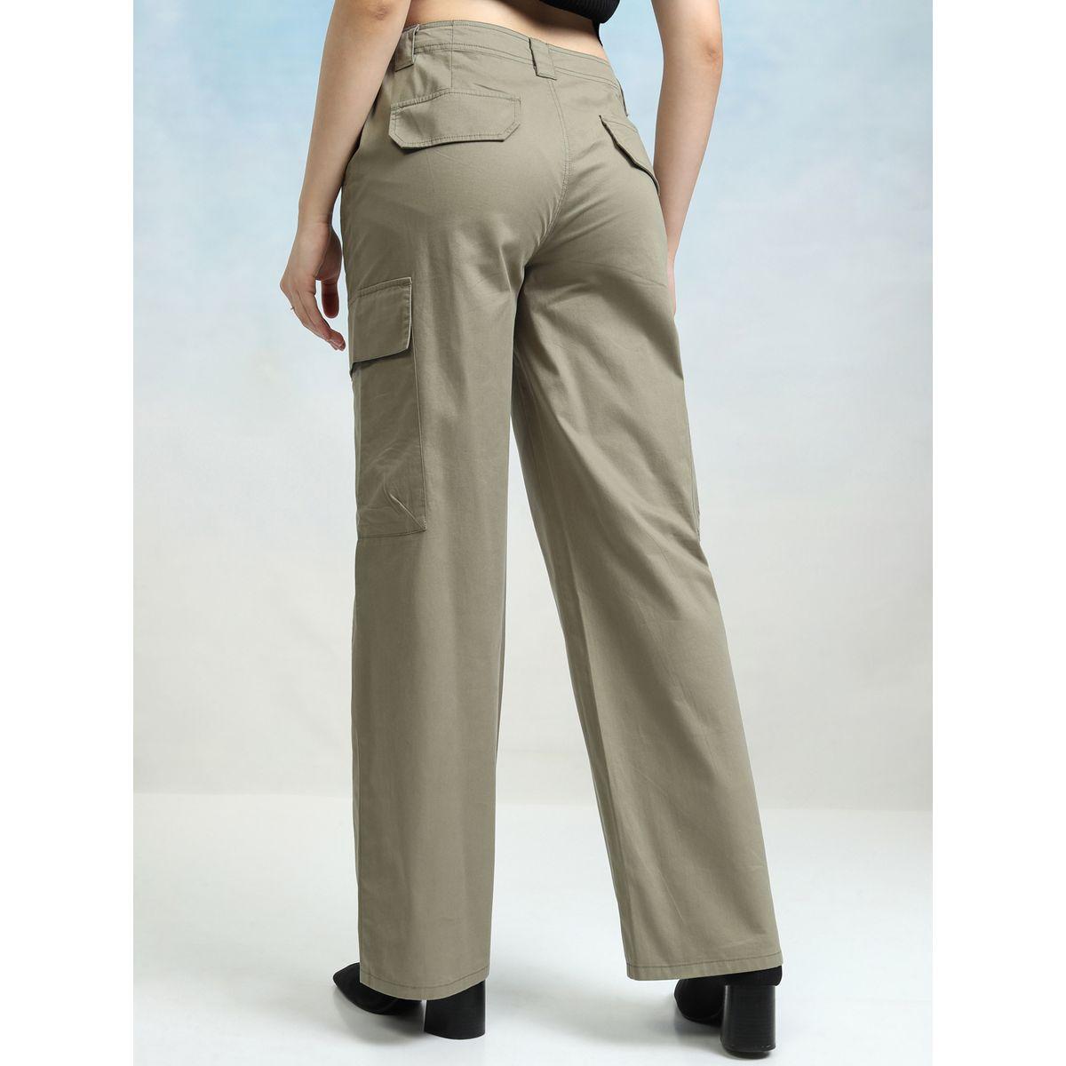 Tokyo Talkies X Styli Solid Mid Rise Straight Leg Trousers with Side Pockets-women-clothing-bottoms-trousers-image-3