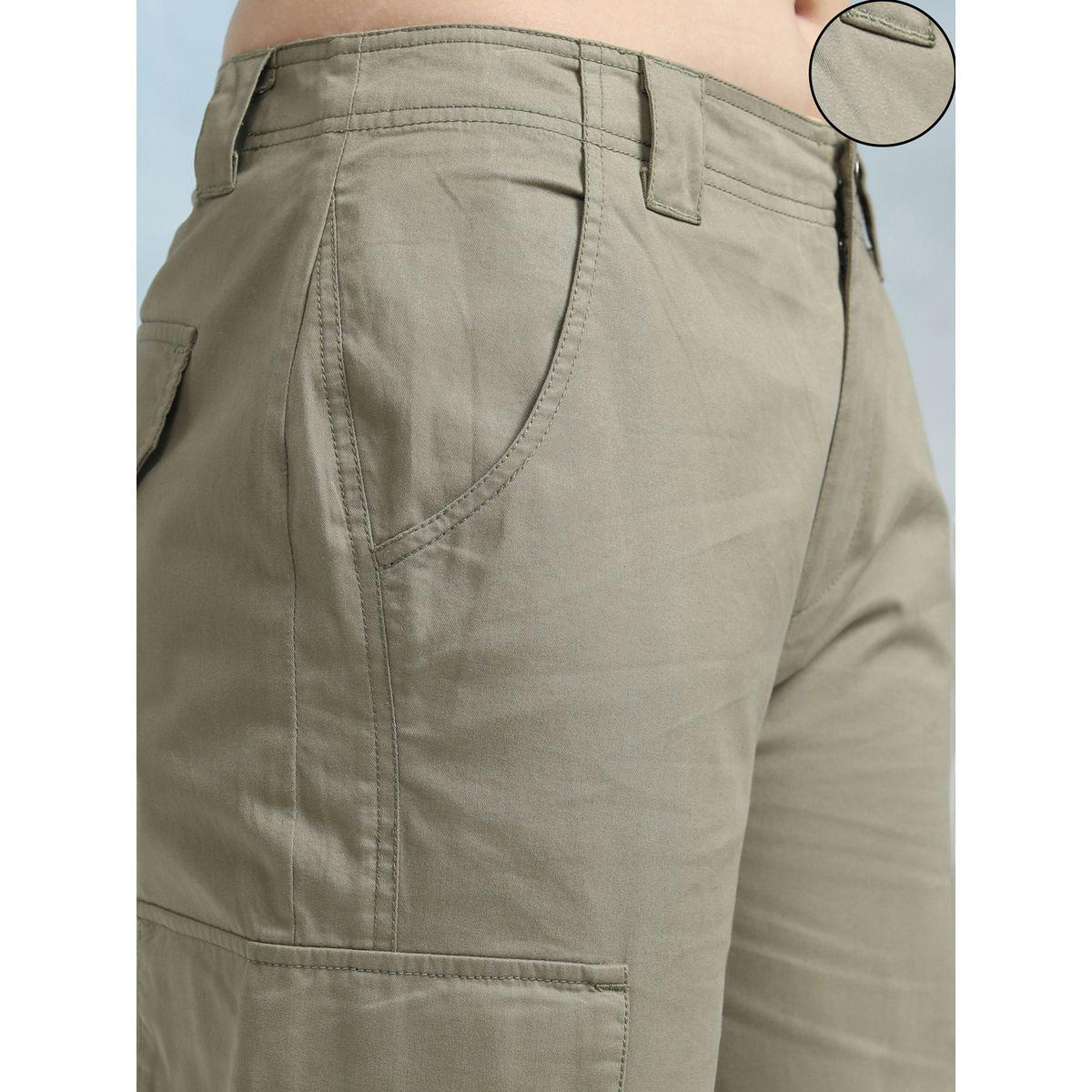 بنطال سادة بأرجل مستقيمة وخصر متوسط مع جيوب طوكيو توكيز × ستايلي-women-clothing-bottoms-trousers-image-5