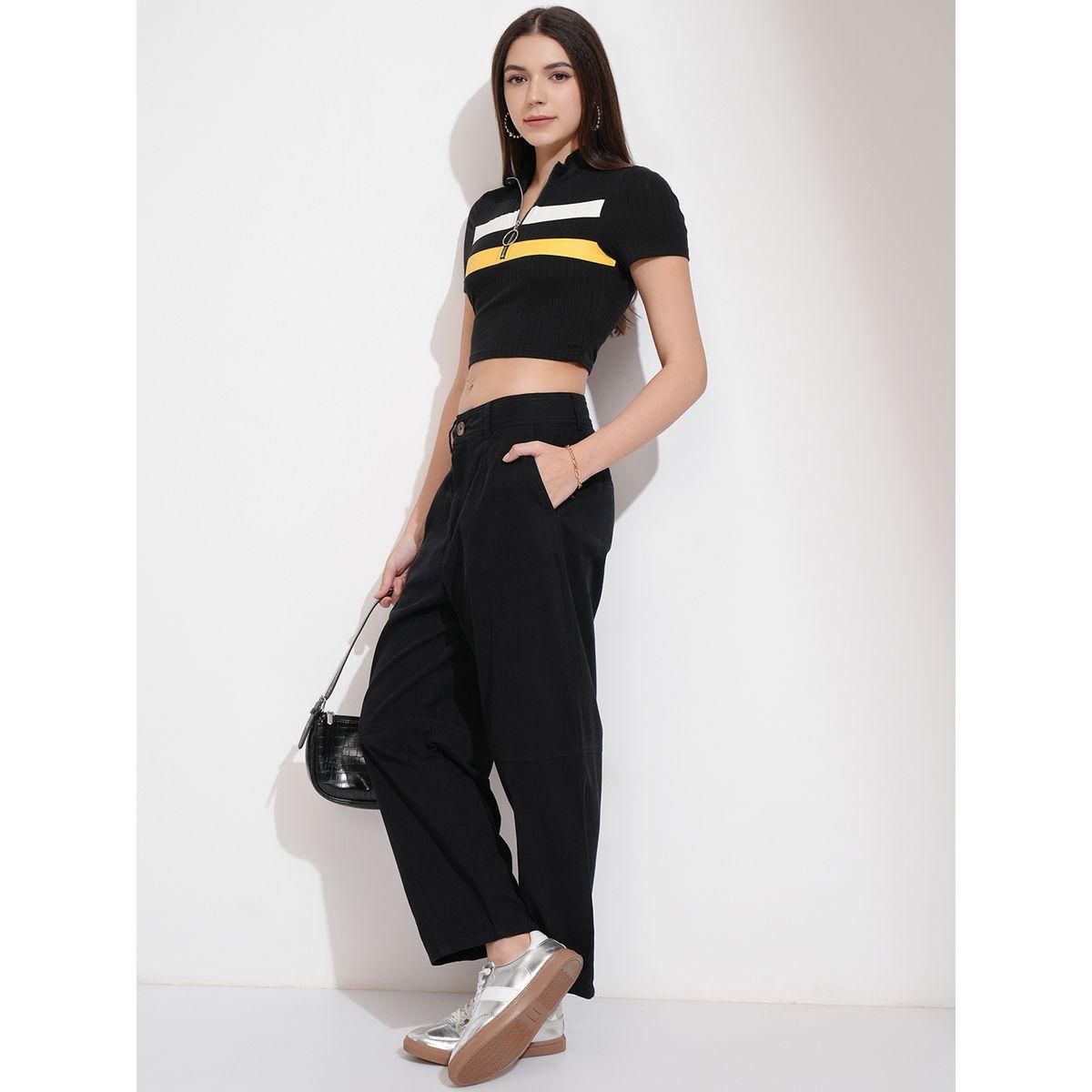 Tokyo Talkies X Styli Mid Rise Wide Leg Trousers-women-clothing-bottoms-trousers-image-2