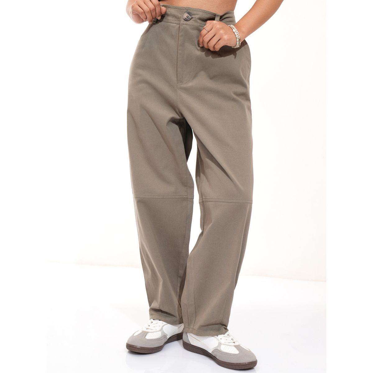 بنطال بخصر عالي وأرجل واسعة طوكيو توكيز × ستايلي-women-clothing-bottoms-trousers-image-1