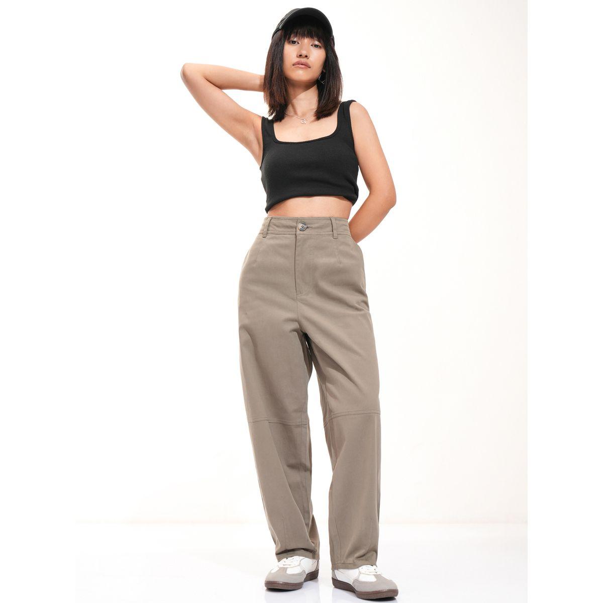 بنطال بخصر عالي وأرجل واسعة طوكيو توكيز × ستايلي-women-clothing-bottoms-trousers-image-2