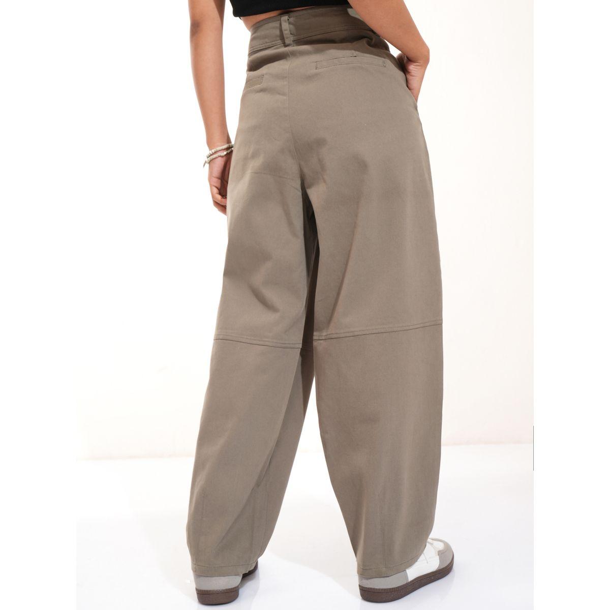 بنطال بخصر عالي وأرجل واسعة طوكيو توكيز × ستايلي-women-clothing-bottoms-trousers-image-3