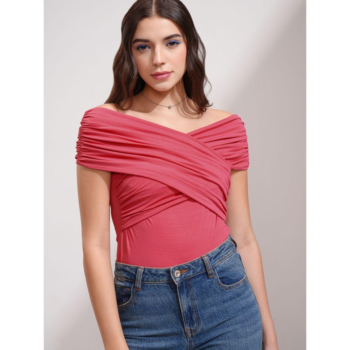 Criss Cross Off-Shoulder Bodysuit-women-clothing-shirtsandblouses-blouses-image-1