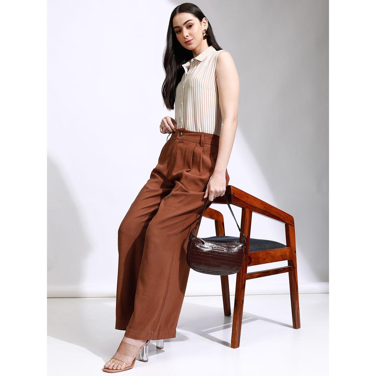 بلوزة مخططة بدون أكمام مع ياقة طوكيو توكيز × ستايلي-women-clothing-shirtsandblouses-shirts-image-2