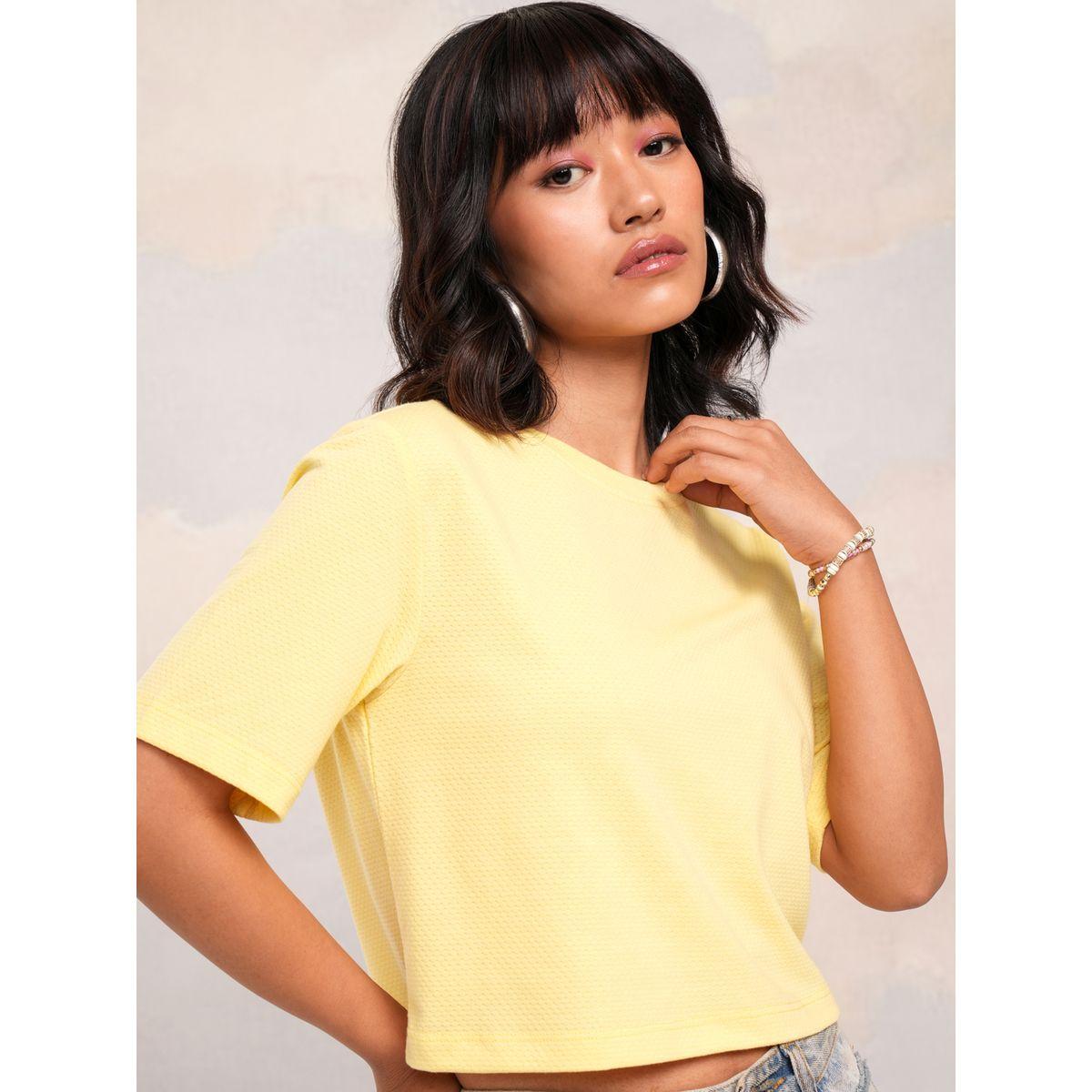 بلوزة سادة قصيرة بياقة دائرية طوكيو توكيز × ستايلي-women-clothing-shirtsandblouses-blouses-image-6