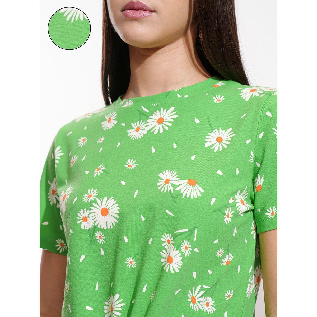 All-Over Floral Print Round Neck Top with Tie-Up Detail-women-clothing-shirtsandblouses-blouses-image-5