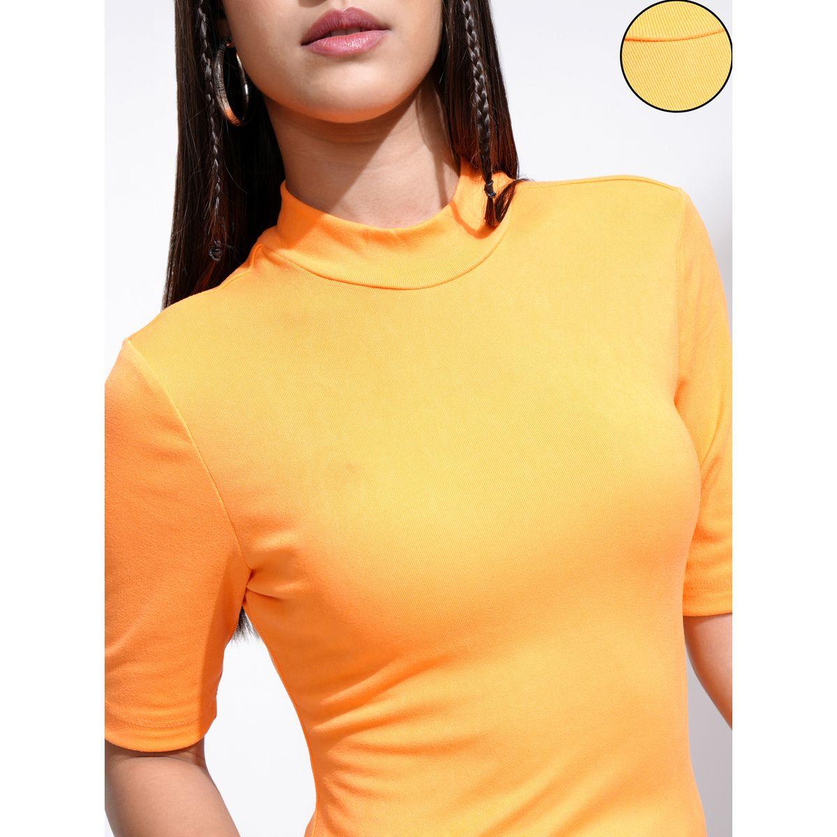 Tokyo Talkies X Styli Solid High Neck Fitted Knit Top-women-clothing-shirtsandblouses-blouses-image-5