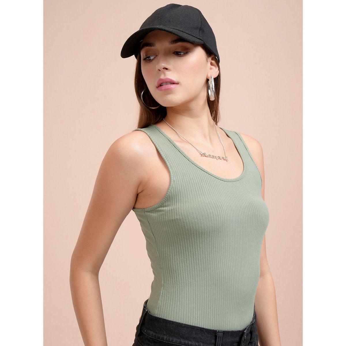 Tokyo Talkies X Styli Textured Rib Scoop Neck Sleeveless Top-women-clothing-shirtsandblouses-blouses-image-6