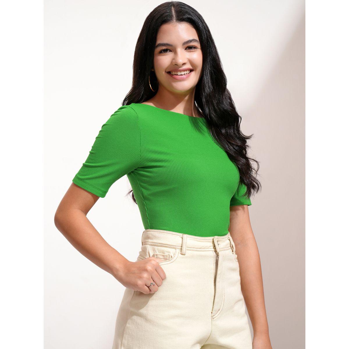 Tokyo Talkies X Styli Solid Regular Fit Boat Neck Top-women-clothing-shirtsandblouses-blouses-image-6