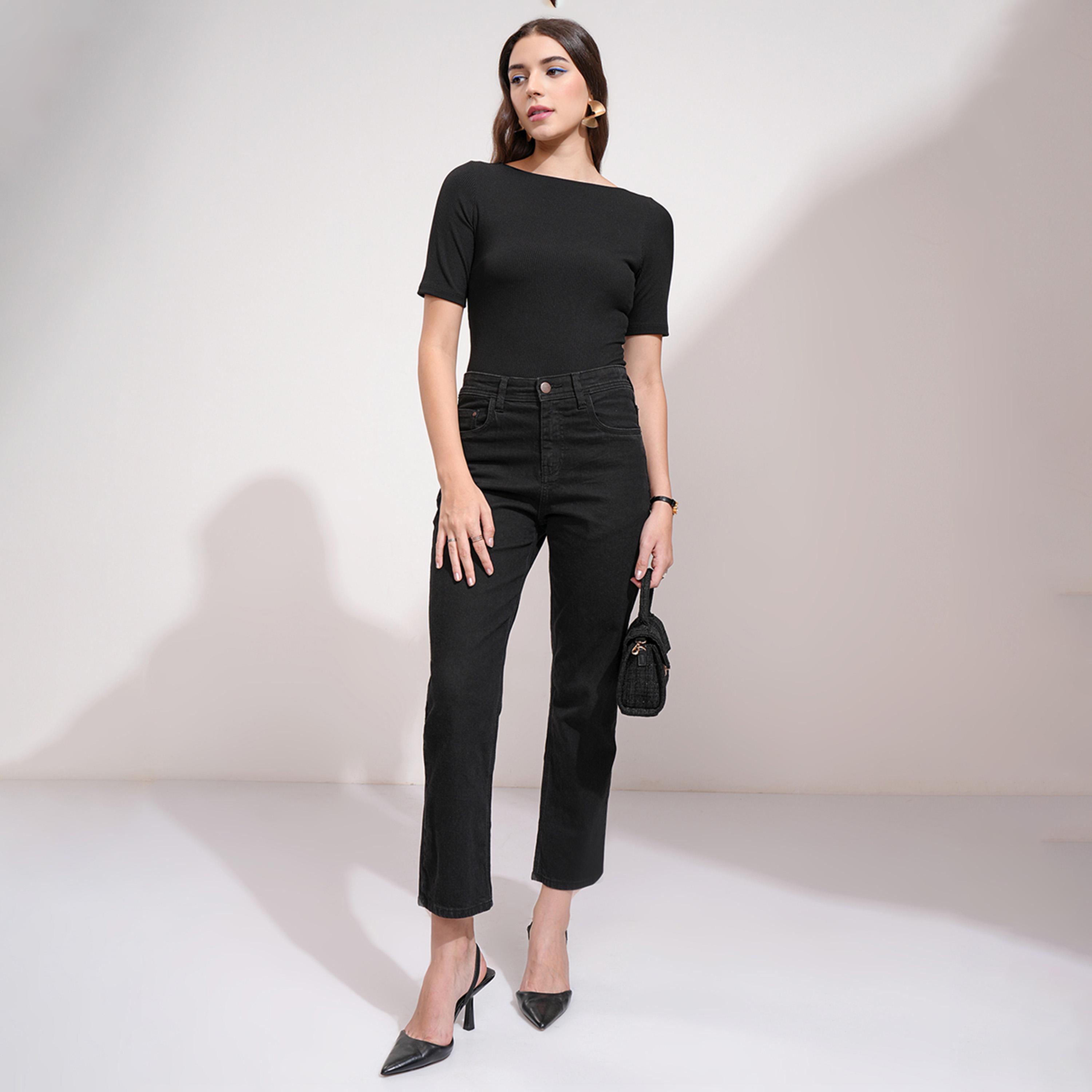 طوكيو توكيز × ستايلي - توب بقصّة عادية وفتحة رقبة واسعة-women-clothing-shirtsandblouses-blouses-image-2