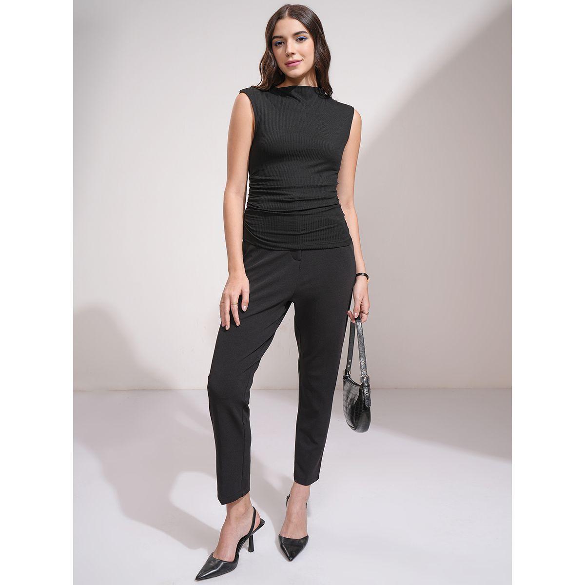 Tokyo Talkies X Styli Solid Boat Neck Sleeveless Top-women-clothing-shirtsandblouses-blouses-image-2