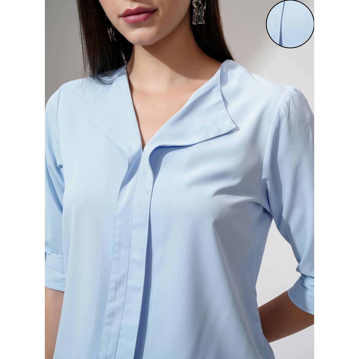 بلوزة سادة بقصة عادية طوكيو توكيز × ستايلي-women-clothing-shirtsandblouses-blouses-image-2