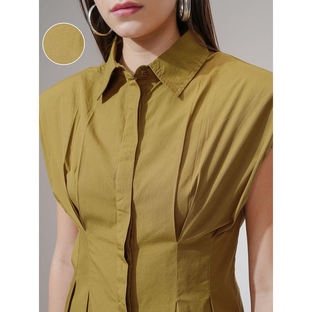 بلوزة طويلة بدون أكمام مع تفاصيل محزوزة طوكيو توكيز × ستايلي-women-clothing-shirtsandblouses-blouses-image-5