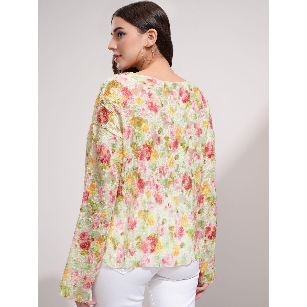 Tokyo Talkies X Styli All-Over Print Dropped Shoulder Boxy Top-women-clothing-shirtsandblouses-blouses-image-3