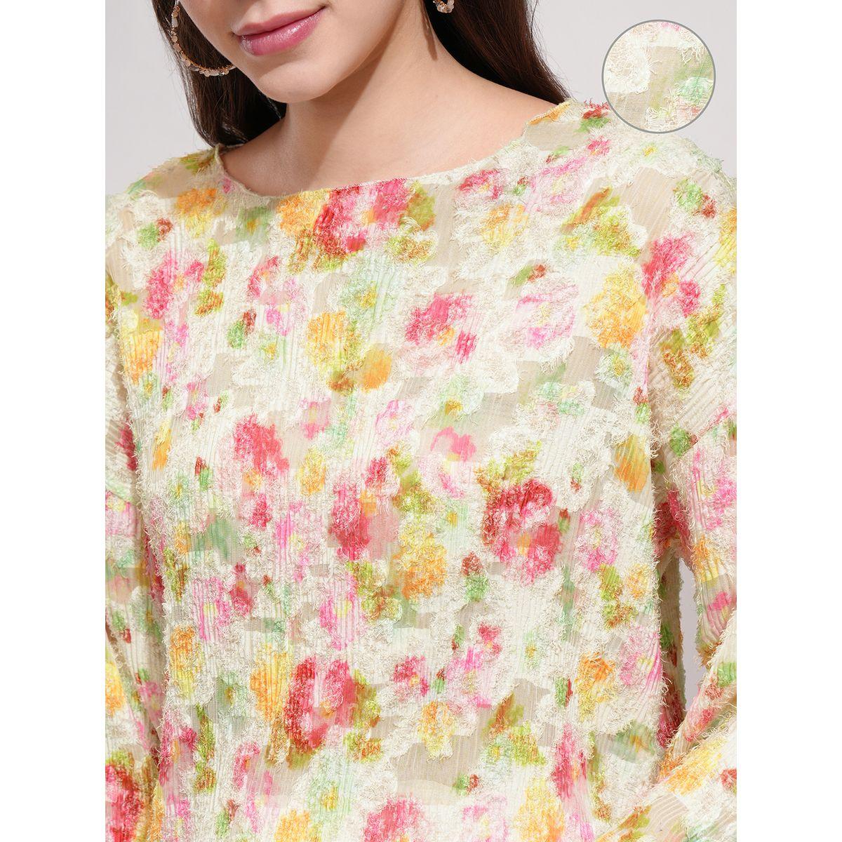 Tokyo Talkies X Styli All-Over Print Dropped Shoulder Boxy Top-women-clothing-shirtsandblouses-blouses-image-5