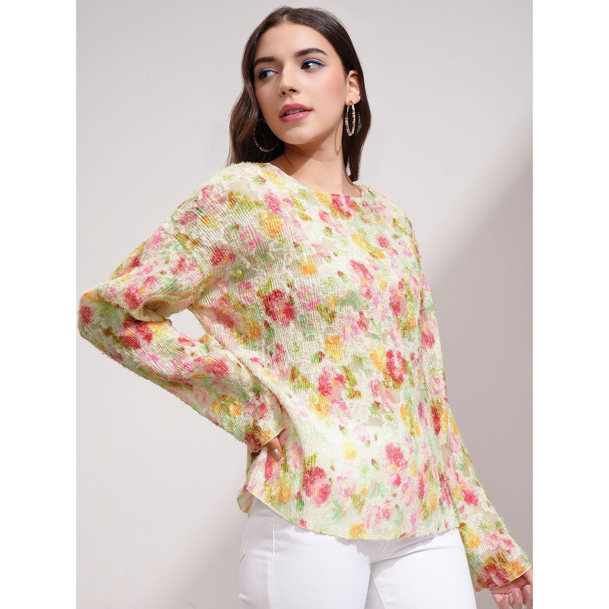 Tokyo Talkies X Styli All-Over Print Dropped Shoulder Boxy Top-women-clothing-shirtsandblouses-blouses-image-6