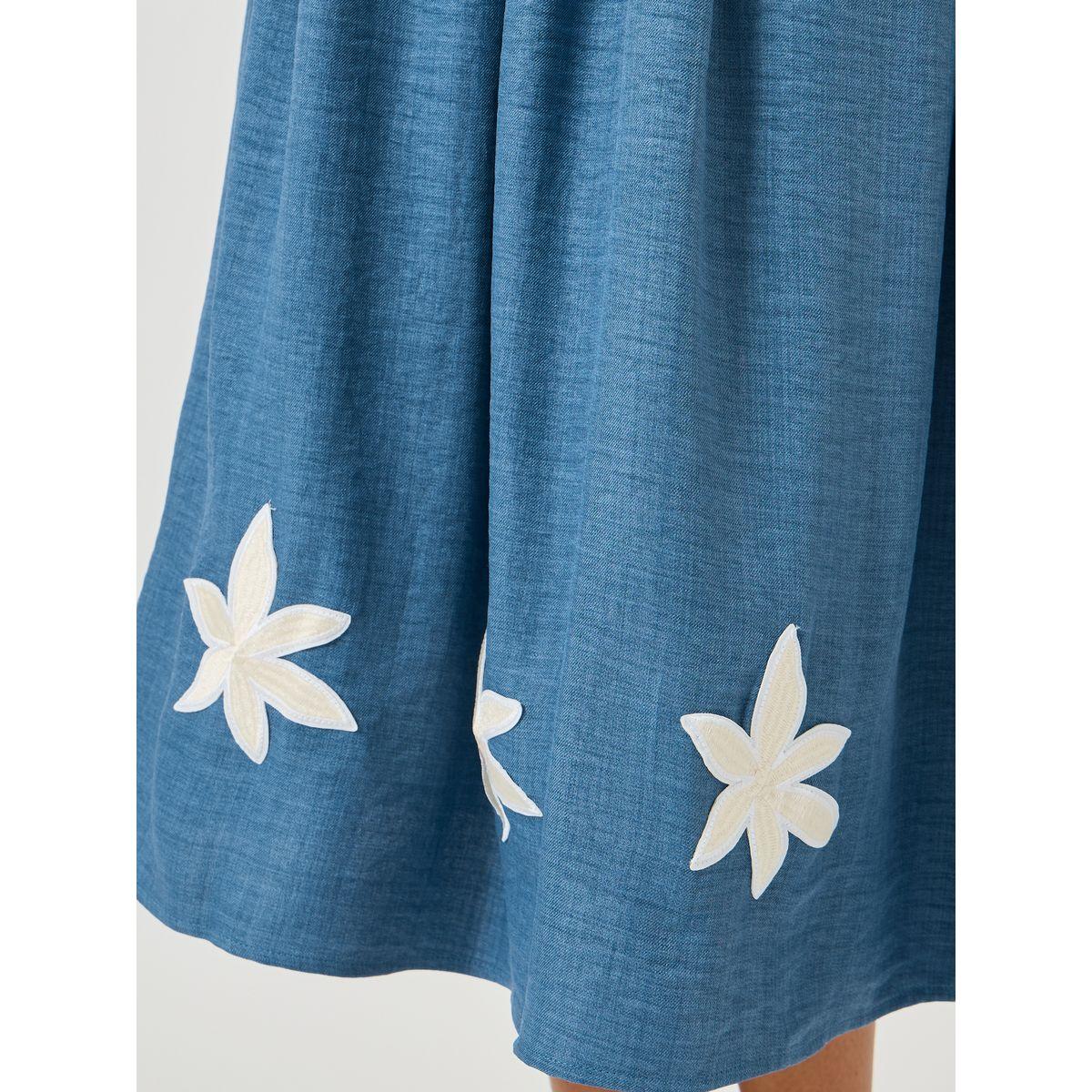 فستان ميدي بحمالات ومزخرف بزهور-women-clothing-dresses-image-3