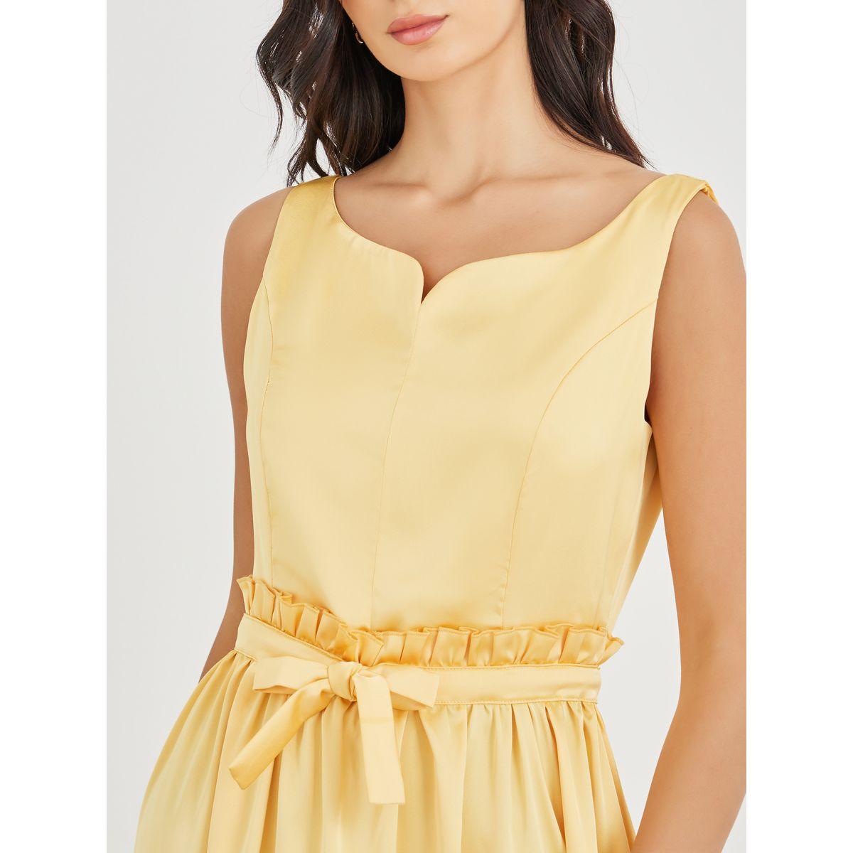 Styli Solid Sleeveless Notch Neck A-Line Midi Dress-women-clothing-dresses-image-4