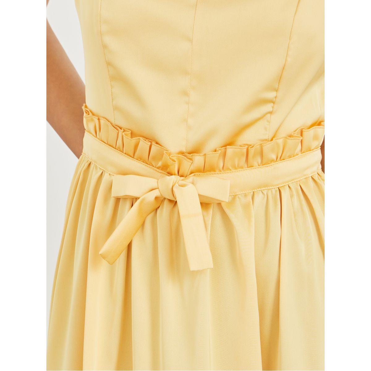 فستان ميدي سادة بلا أكمام مع ياقة نوتش-women-clothing-dresses-image-5