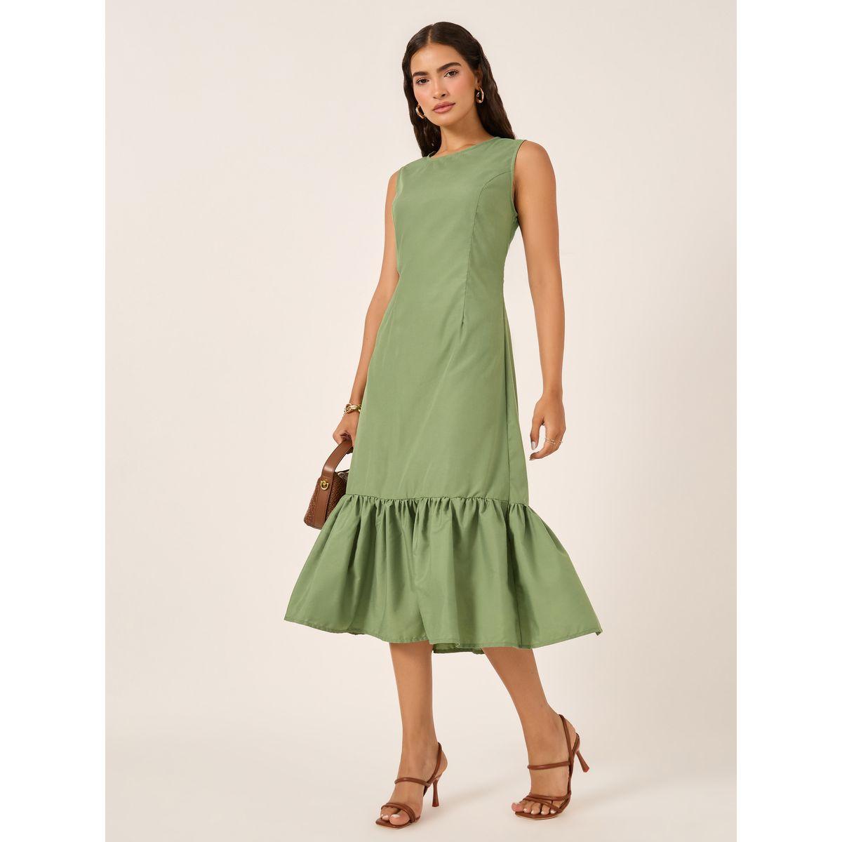 Styli Plain Sleeveless Sheath Midi Dress-women-clothing-dresses-image-1