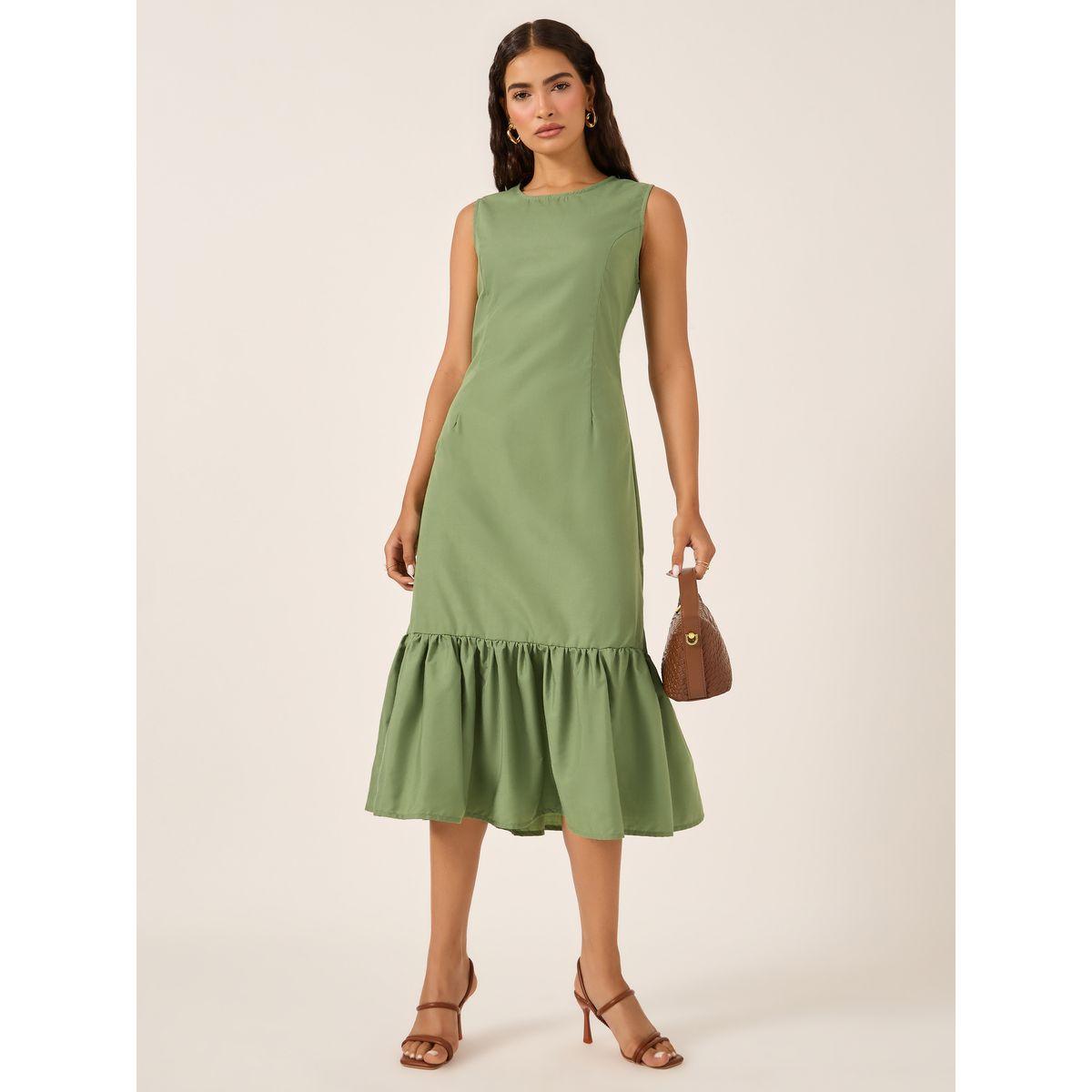 Styli Plain Sleeveless Sheath Midi Dress-women-clothing-dresses-image-2