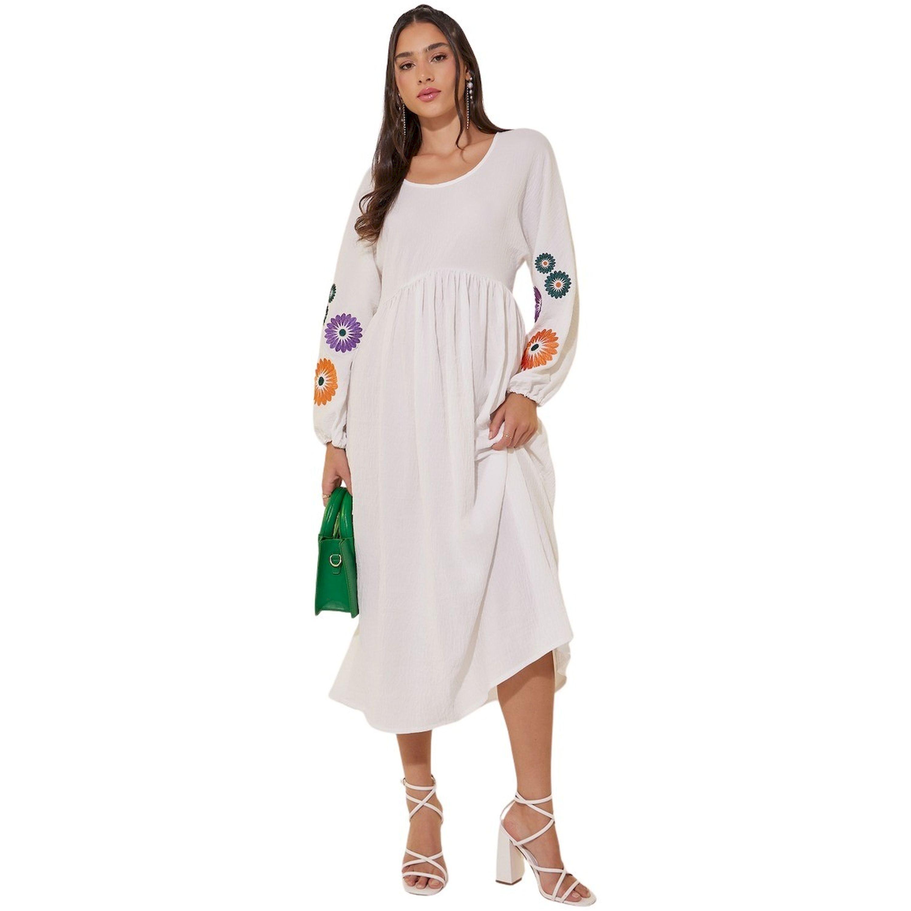 فستان ميدي بحافة واسعة وياقة واسعة-women-clothing-dresses-image-1