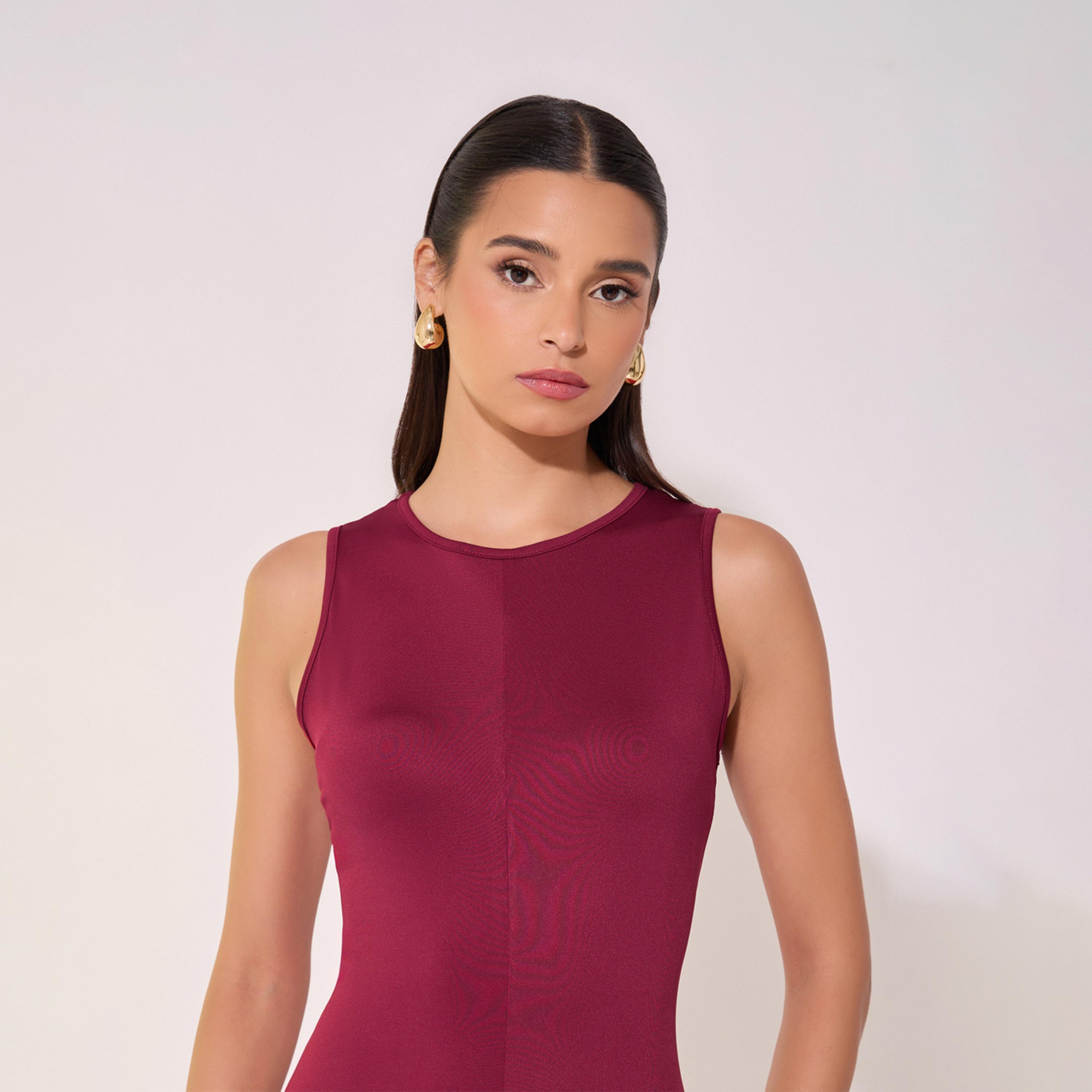 Take Two Solid Sleeveless A-Line Midi Dress-women-clothing-dresses-image-4