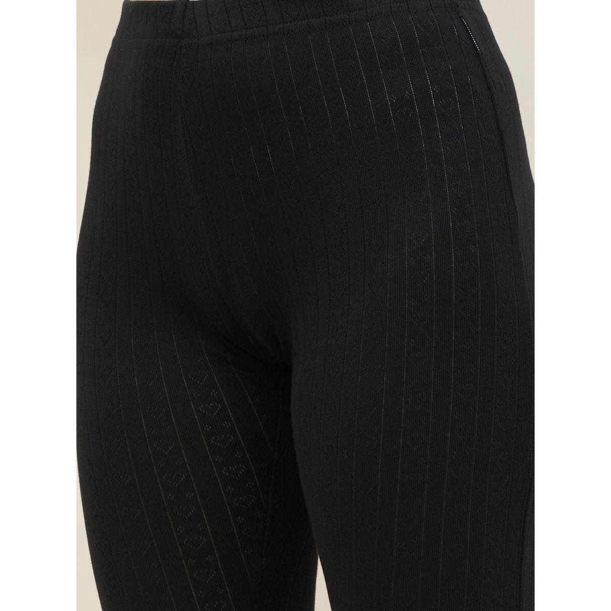 Styli Pointelle Ribbed Ankle Length Leggings-women-clothing-bottoms-leggings-image-4
