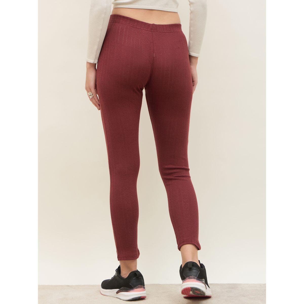 Styli Pointelle Ribbed Ankle Length Leggings-women-clothing-bottoms-leggings-image-5