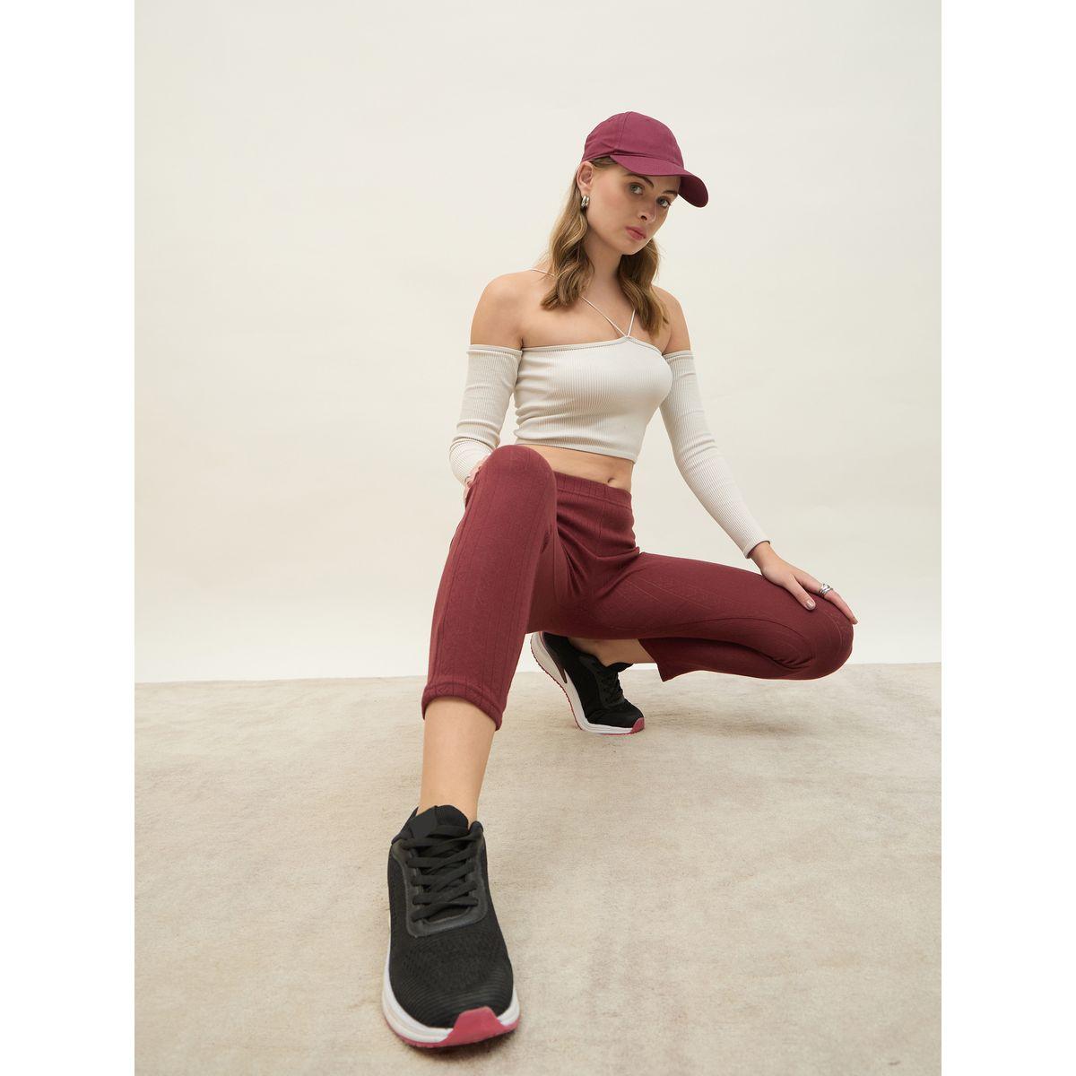 ليقنز مضلع بطول الكاحل ونقشة بوينتيل-women-clothing-bottoms-leggings-image-6