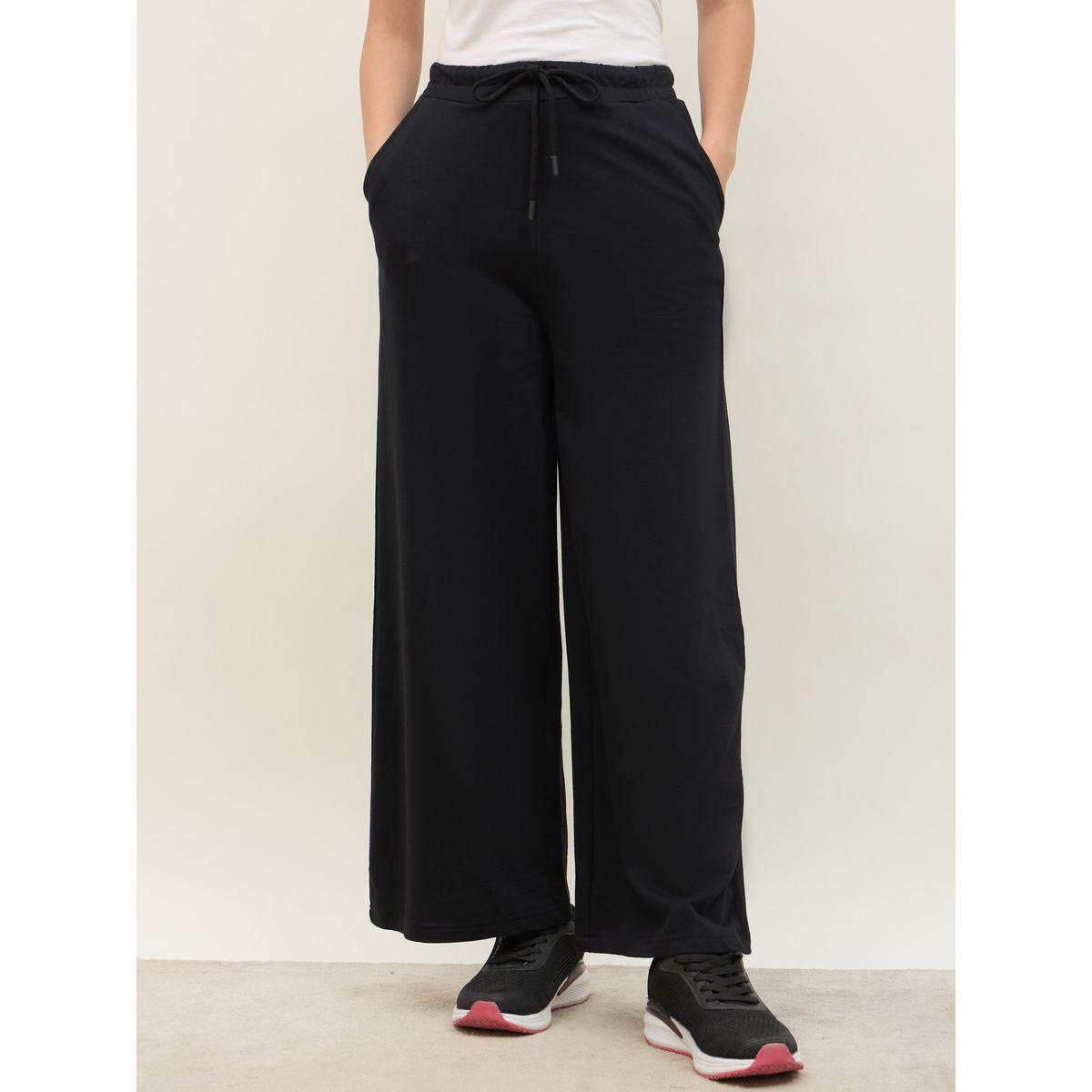 Styli Solid Straight Leg Joggers with Drawstring-women-clothing-bottoms-joggers-image-2