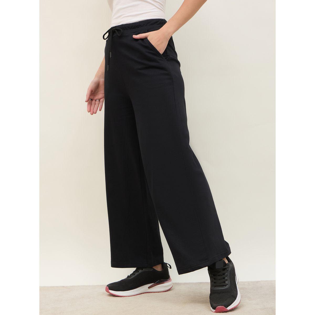Styli Solid Straight Leg Joggers with Drawstring-women-clothing-bottoms-joggers-image-3