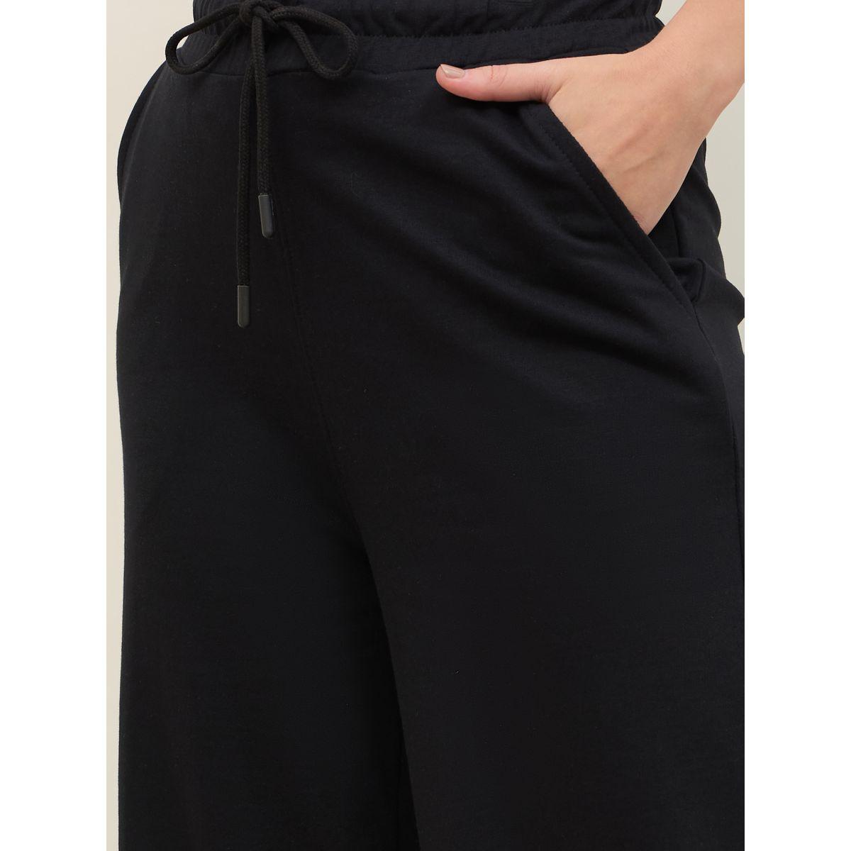 Styli Solid Straight Leg Joggers with Drawstring-women-clothing-bottoms-joggers-image-4