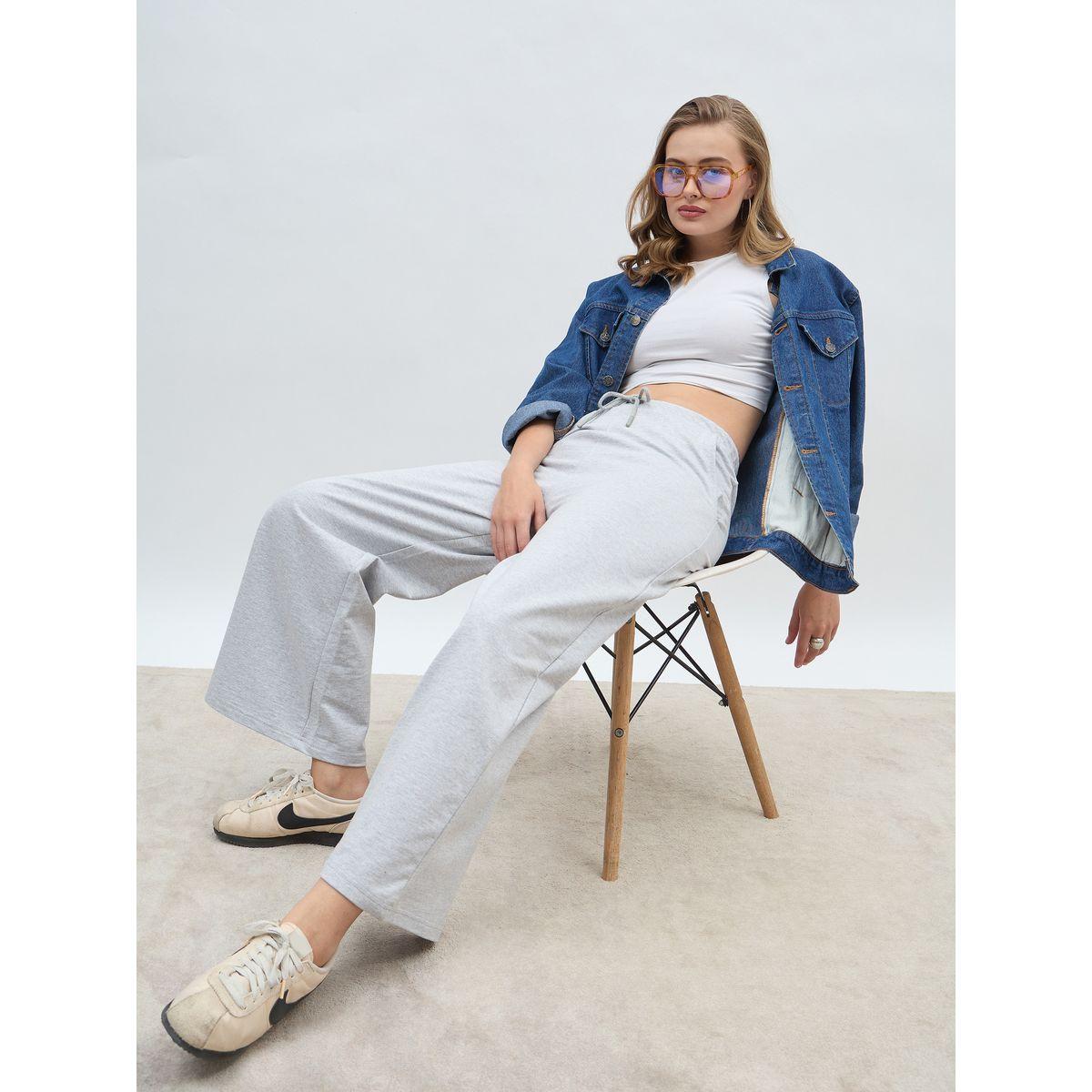 Styli Solid Straight Leg Joggers with Drawstring-women-clothing-bottoms-joggers-image-6