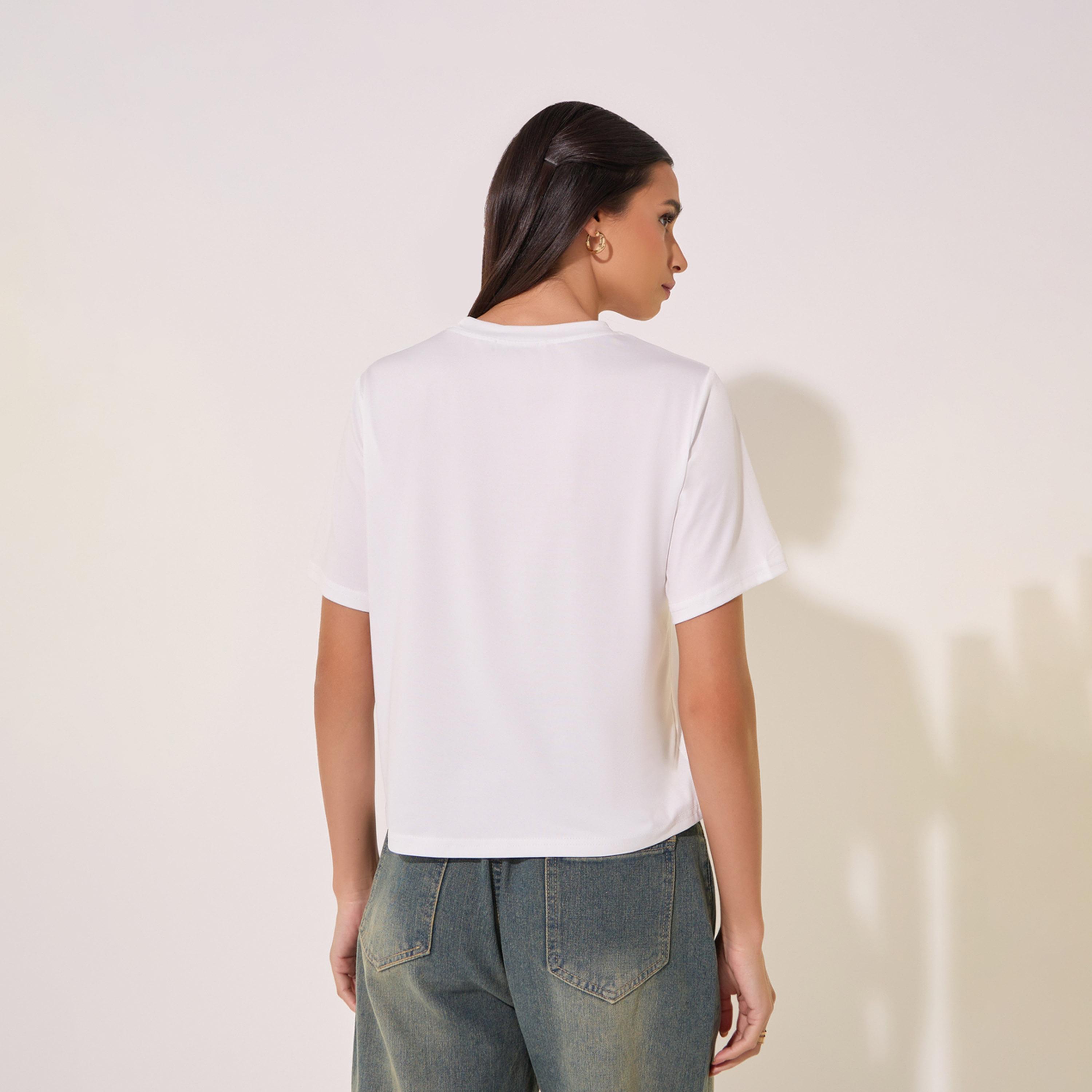 Take Two Embroidered Detail Round Neck Regular T-Shirt-women-clothing-tshirts-image-6