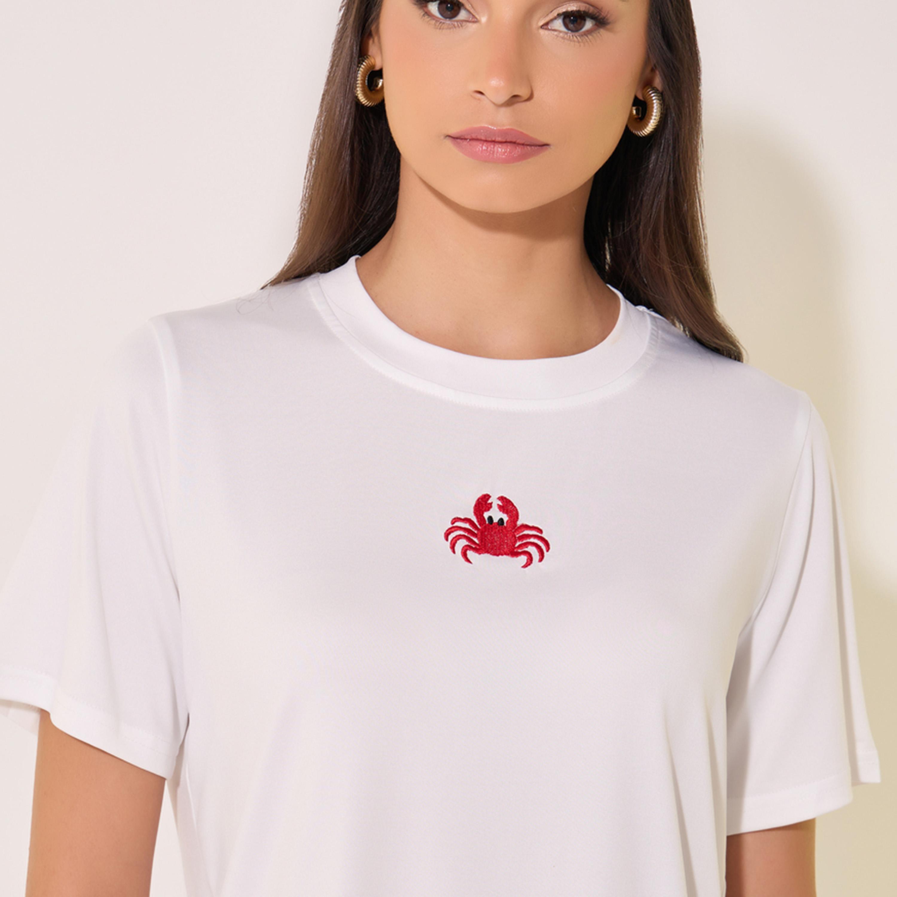 Take Two Embroidered Detail Round Neck Regular T-Shirt-women-clothing-tshirts-image-4