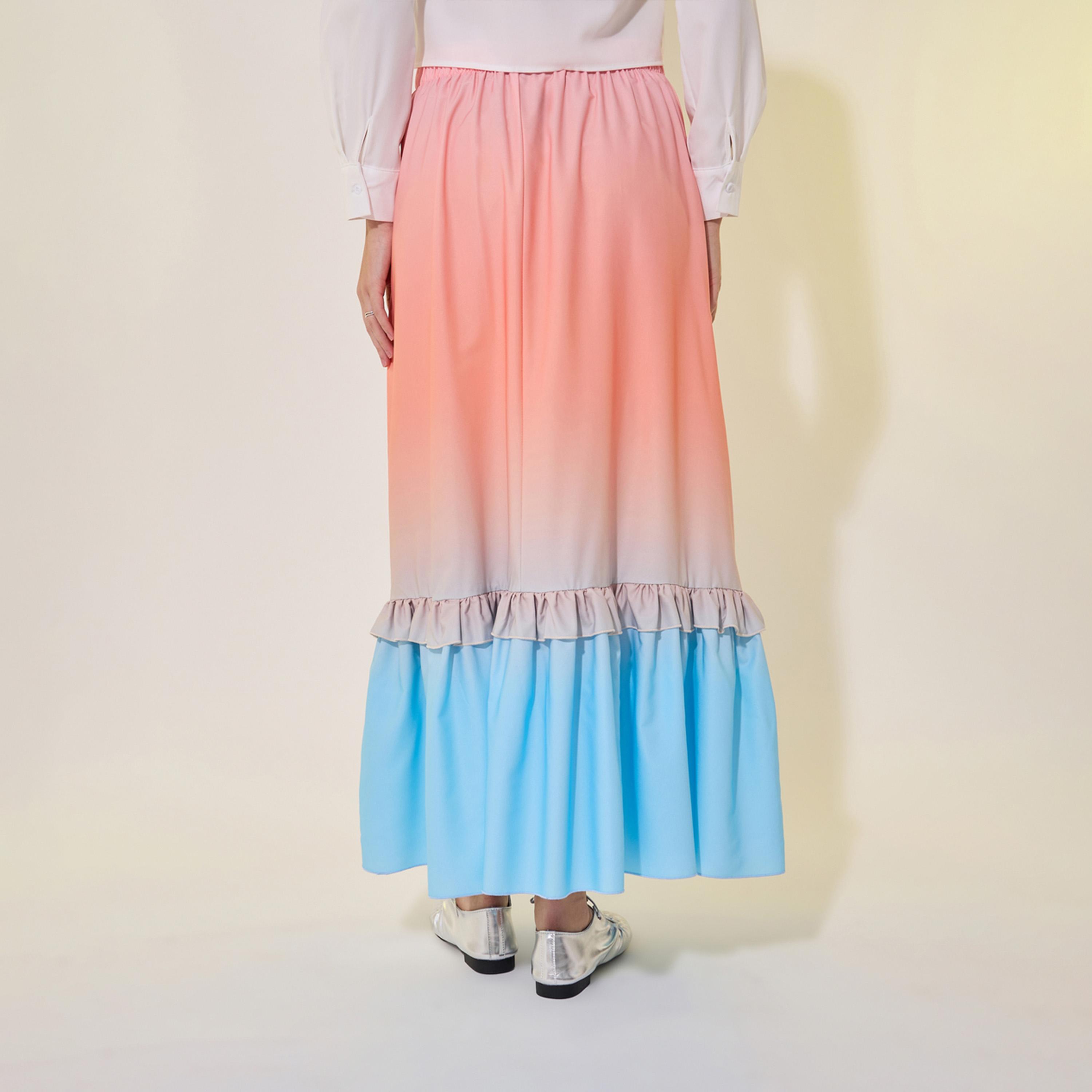 Take Two Ombre Print Ruffled Hem A-Line Maxi Skirt-women-clothing-bottoms-skirts-image-5