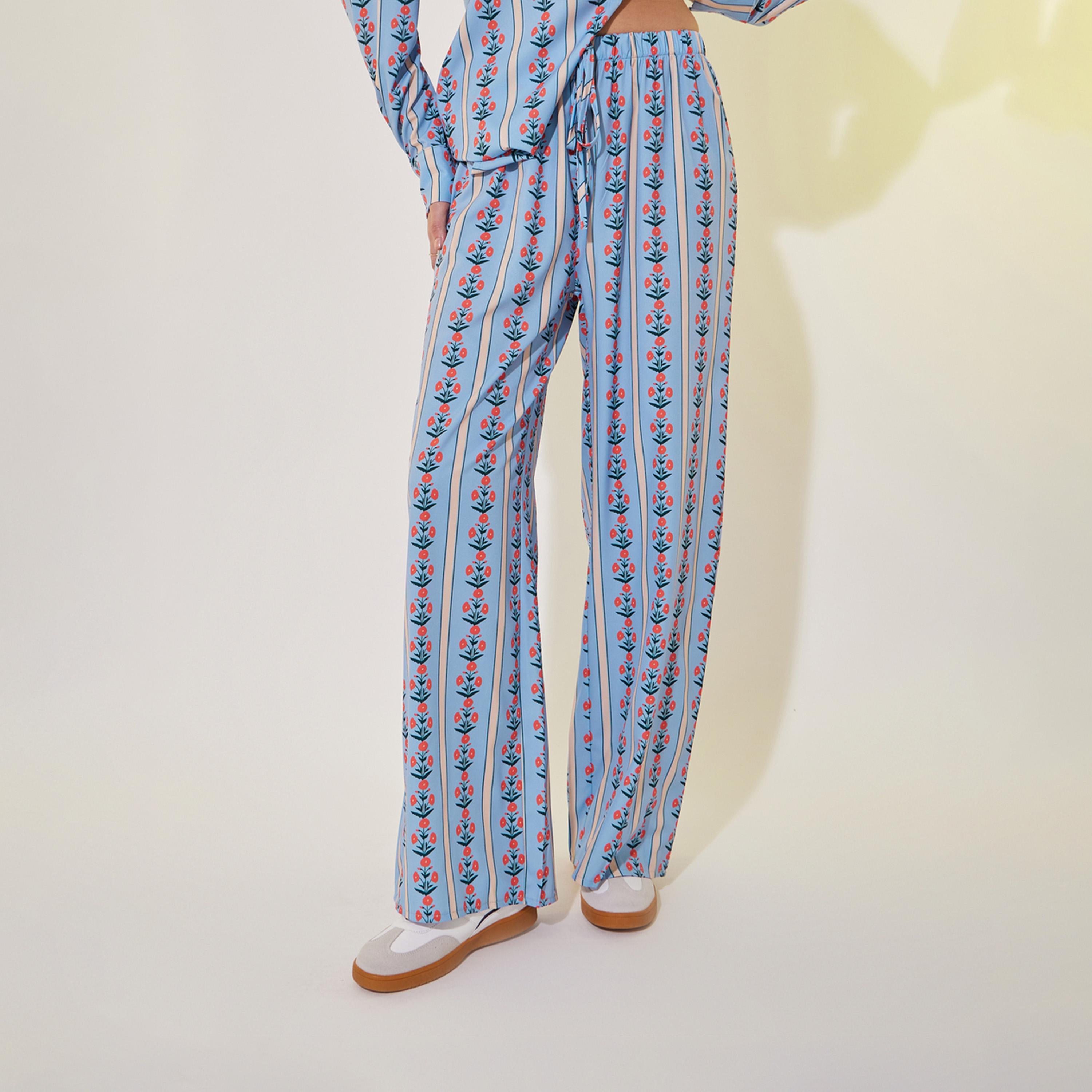 Take Two All-Over Printed Oversized Shirt and Wide Leg Pants Co-Ords-women-clothing-coordsets-image-6