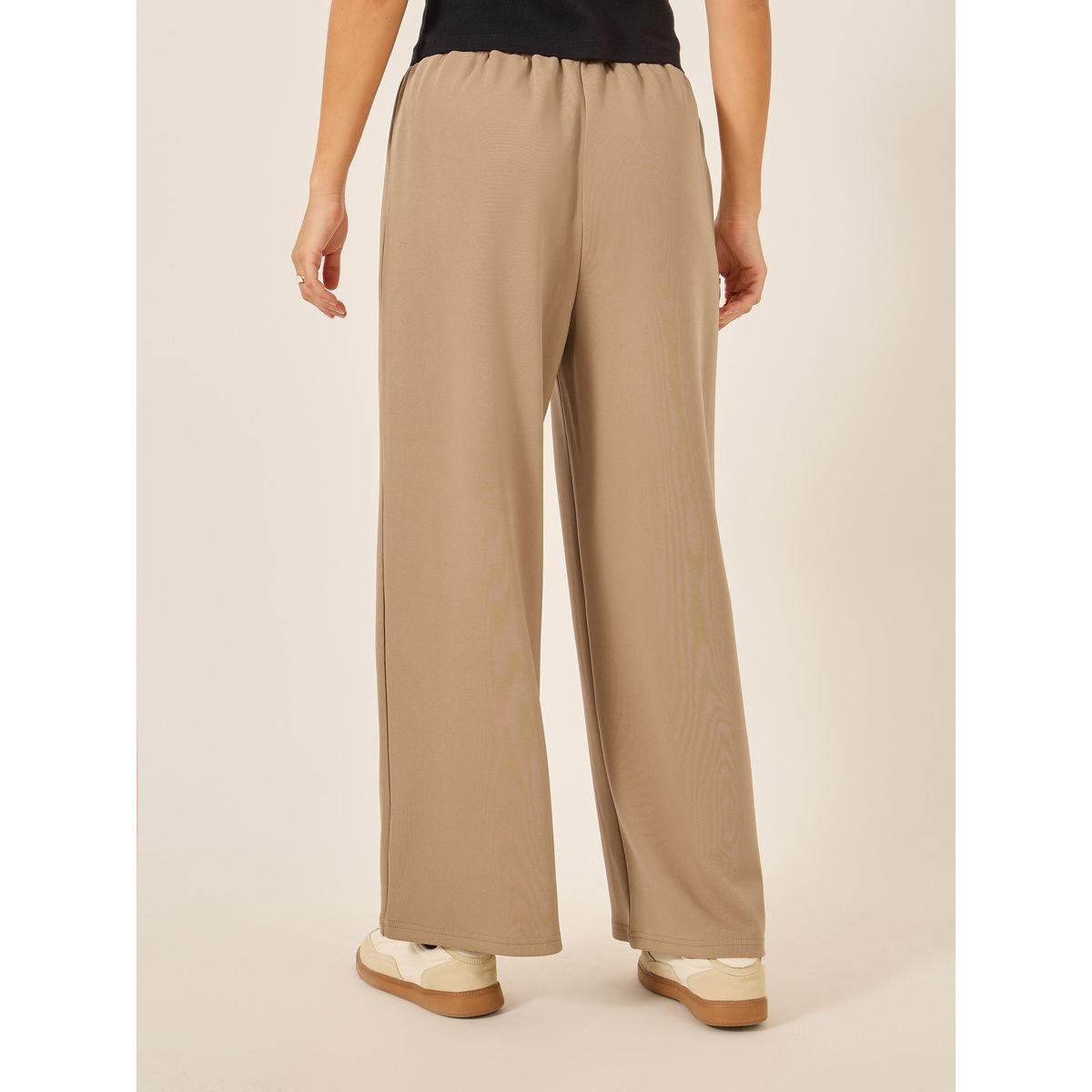 جوغر بأرجل واسعة وشارة-women-clothing-bottoms-joggers-image-4
