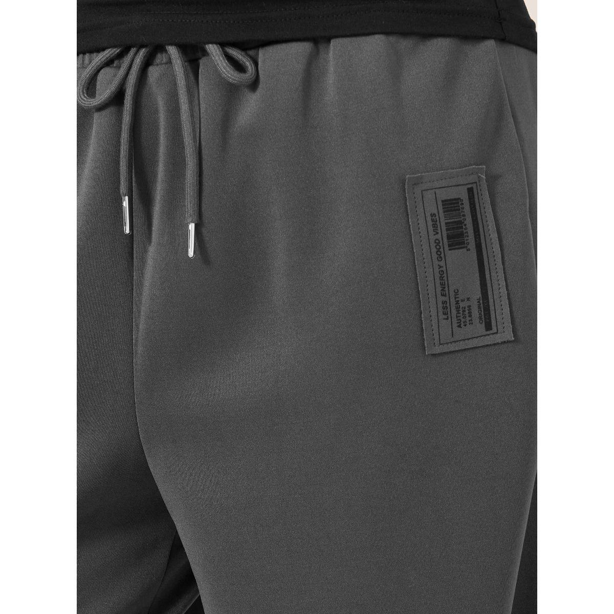 Styli Badge Detail Scuba Wide Leg Joggers-women-clothing-bottoms-joggers-image-3