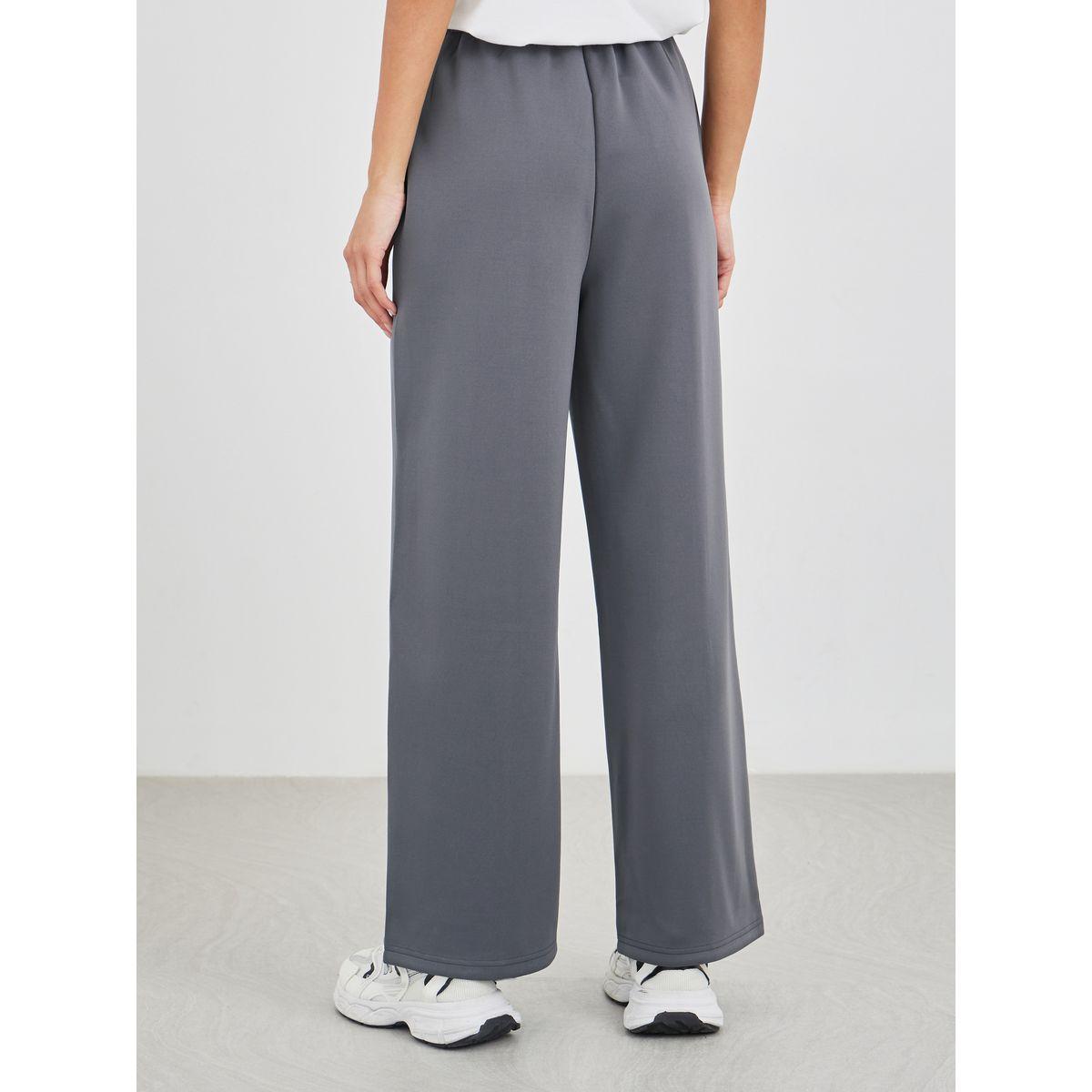 Styli Solid Pintuck Detail Scuba Joggers with Elasticated Waistband-women-clothing-bottoms-joggers-image-4