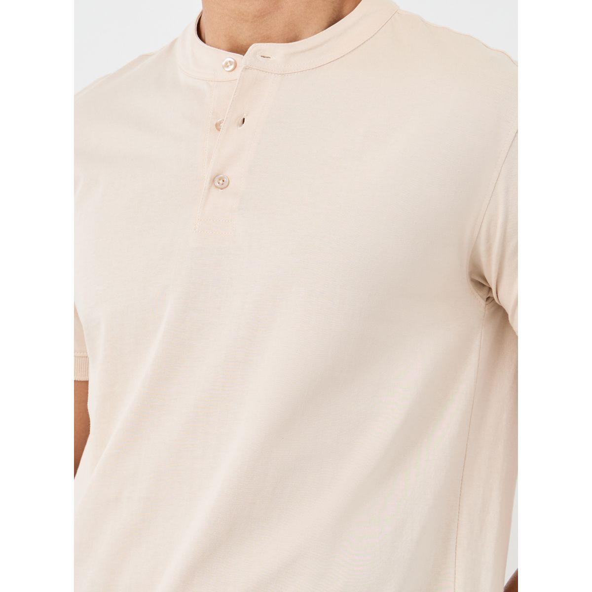 Styli Pure Cotton Mandarin Collar Polo T-Shirt-men-clothing-tshirtsandpolos-polos-image-3