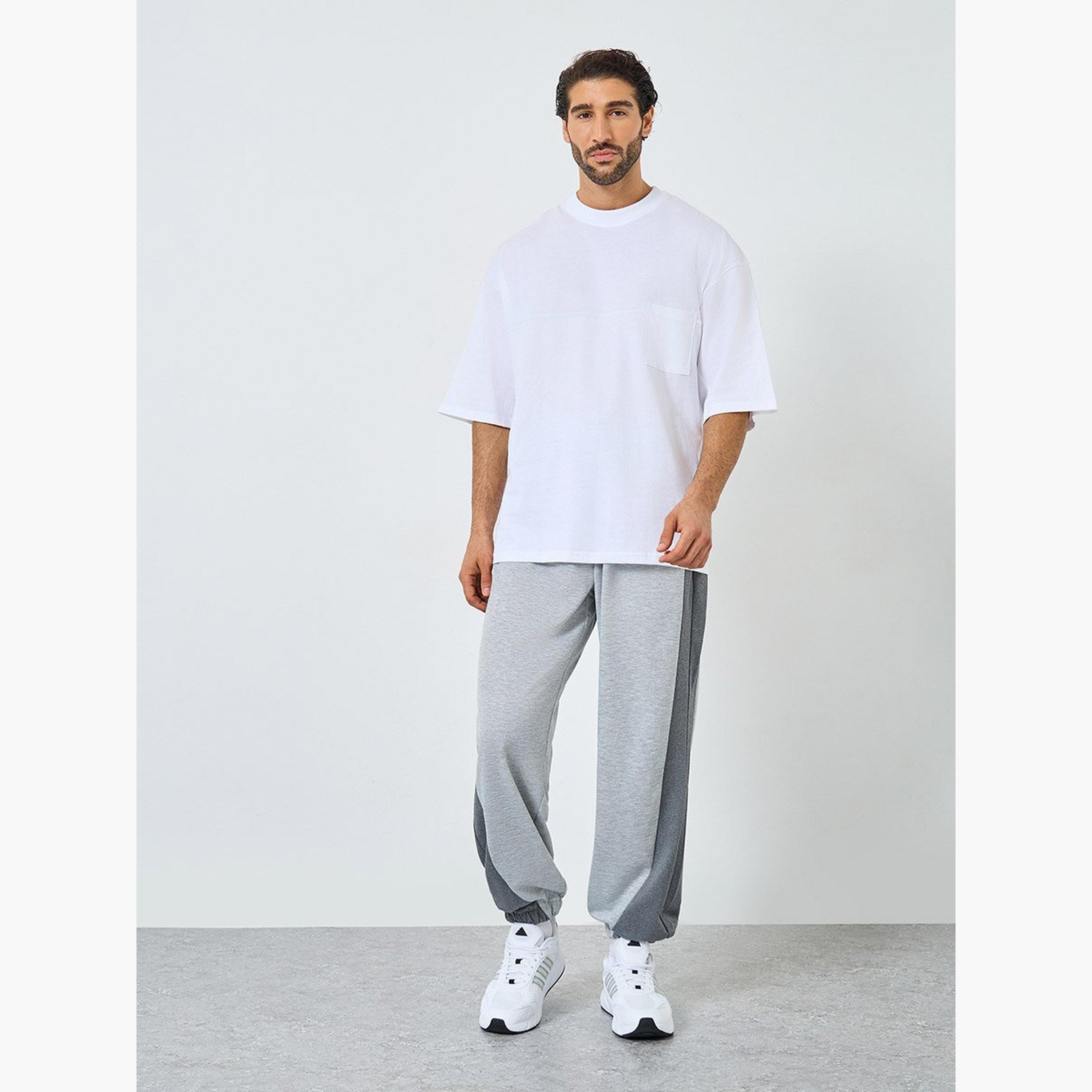 Styli Men White Heavy Jersey Boxy T-Shirt with Pocket-men-clothing-tshirtsandpolos-tshirts-image-2