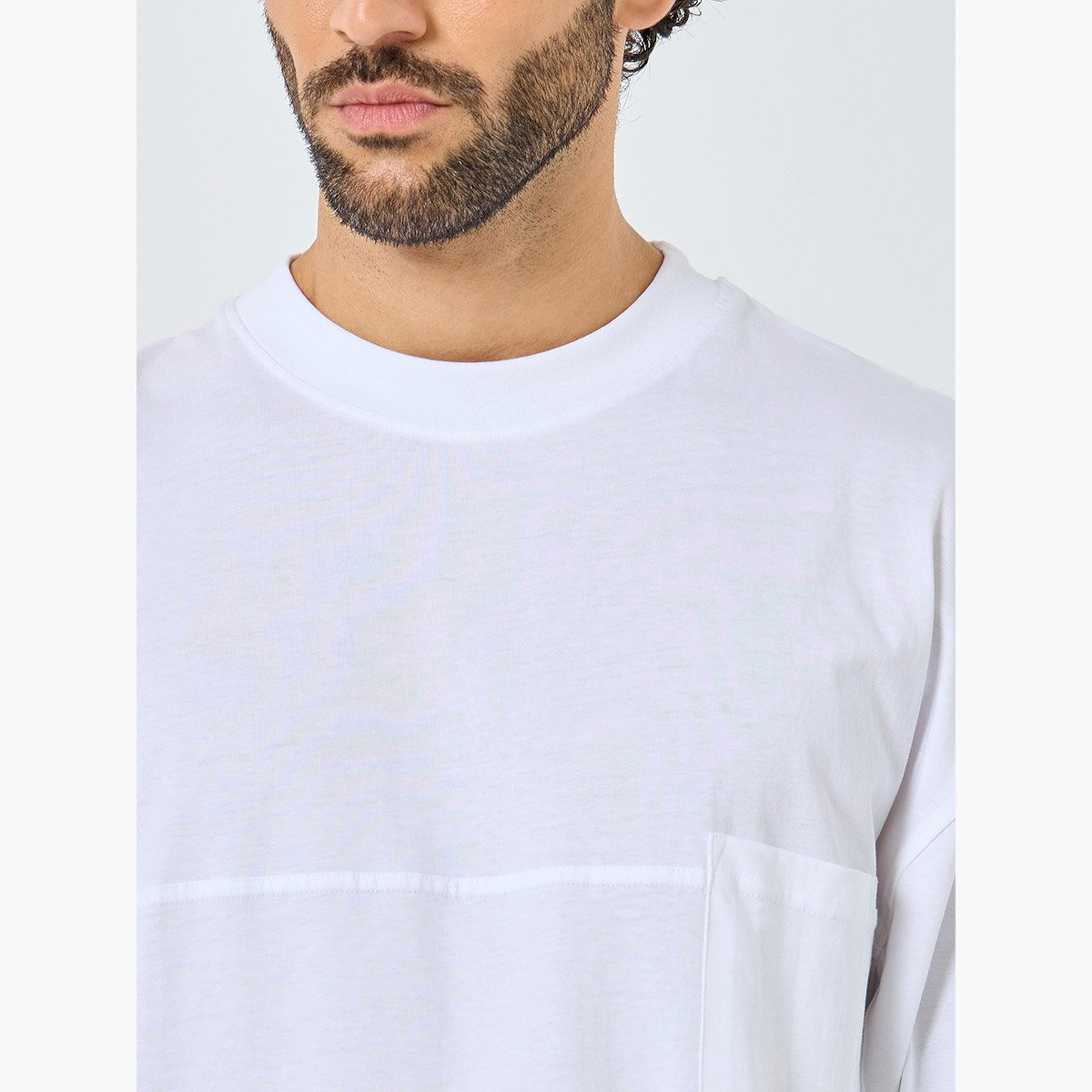 Styli Men White Heavy Jersey Boxy T-Shirt with Pocket-men-clothing-tshirtsandpolos-tshirts-image-3