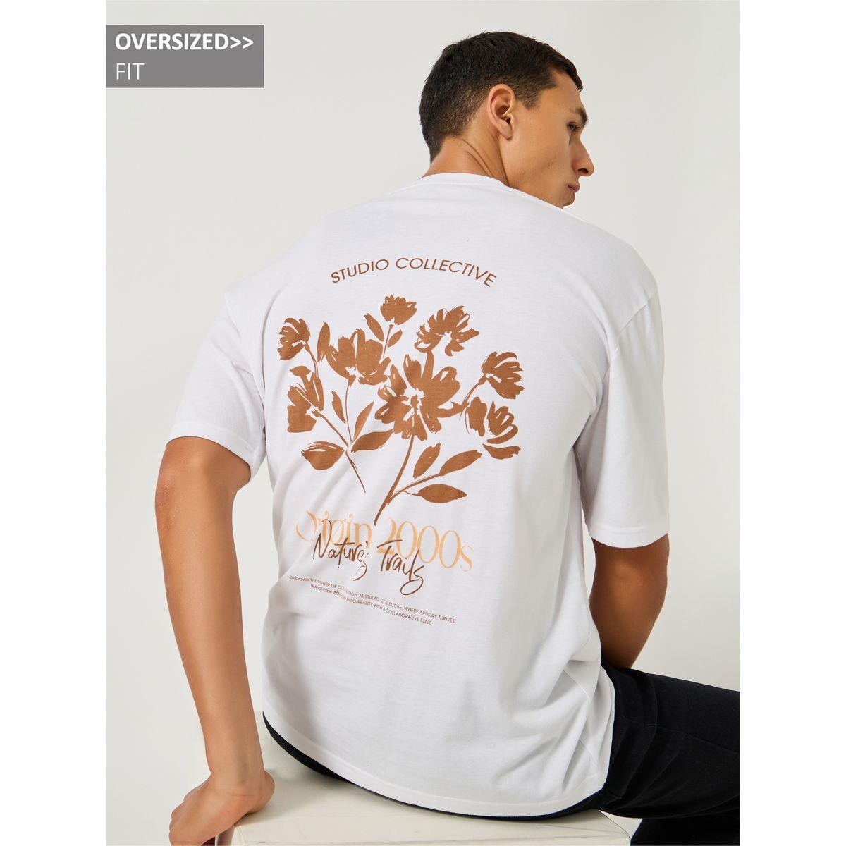 Styli Back Botanical Graphic Print Oversized T-Shirt-men-clothing-tshirtsandpolos-tshirts-image-1