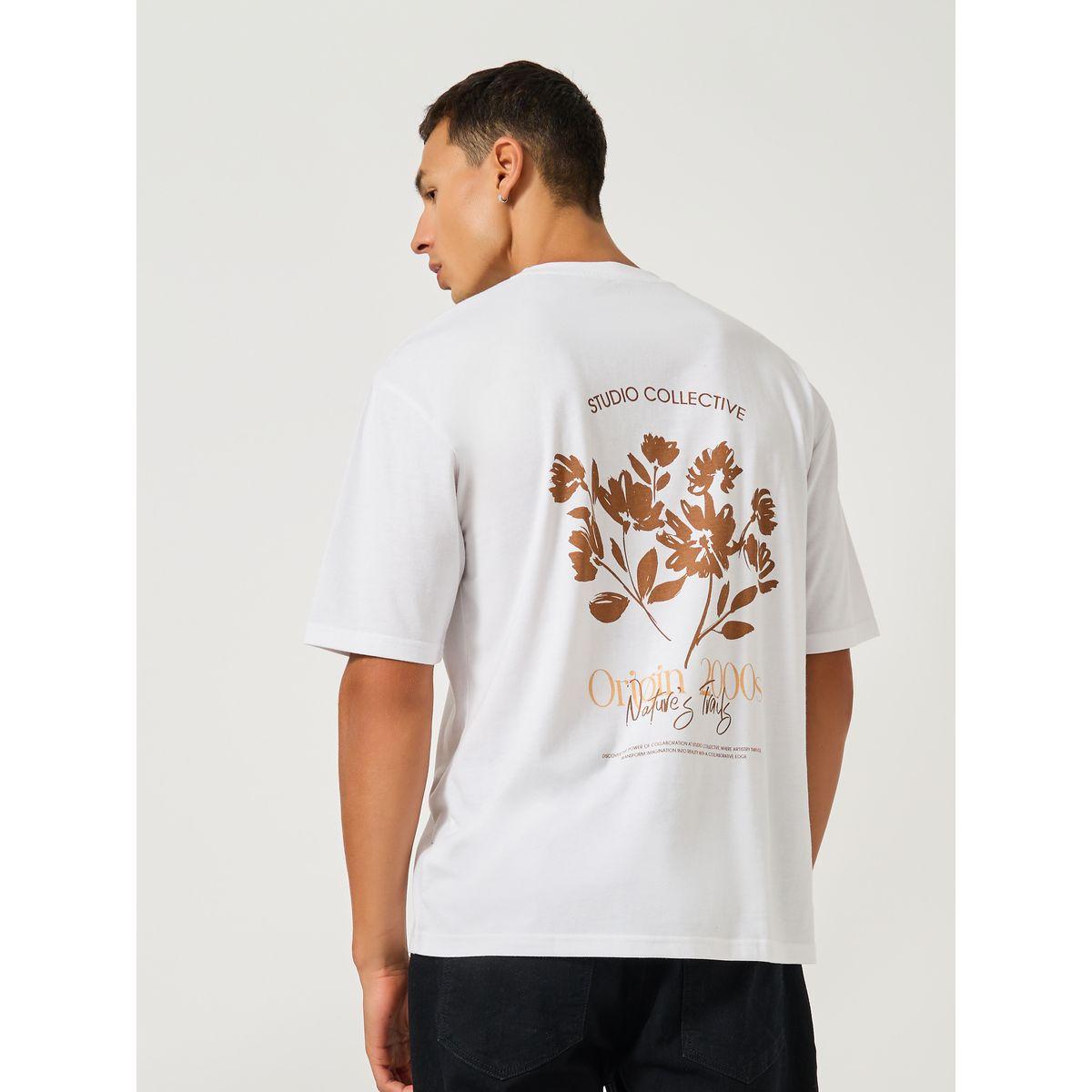 Styli Back Botanical Graphic Print Oversized T-Shirt-men-clothing-tshirtsandpolos-tshirts-image-4