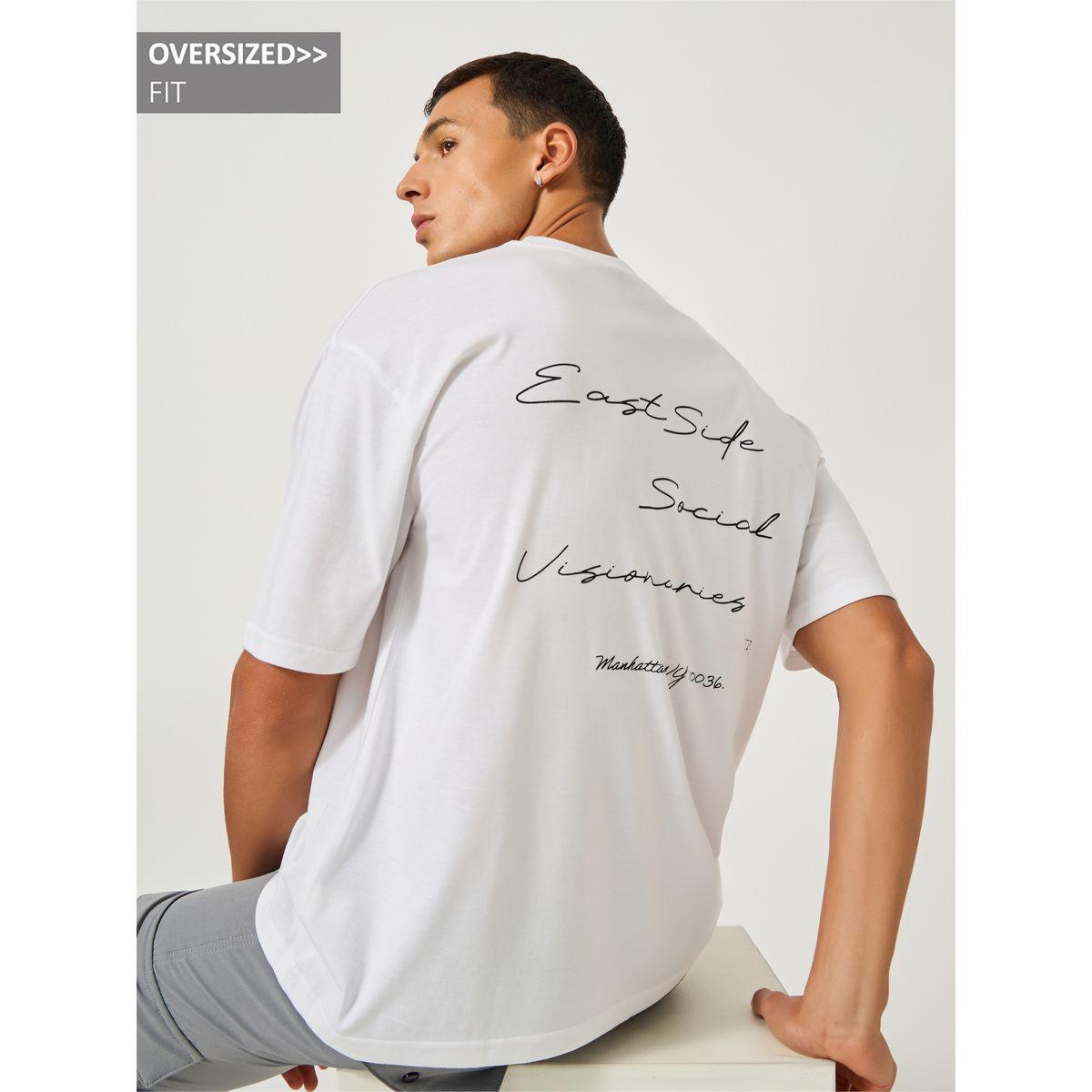 Styli Minimal Slogan Print Oversized T-Shirt-men-clothing-tshirtsandpolos-tshirts-image-1