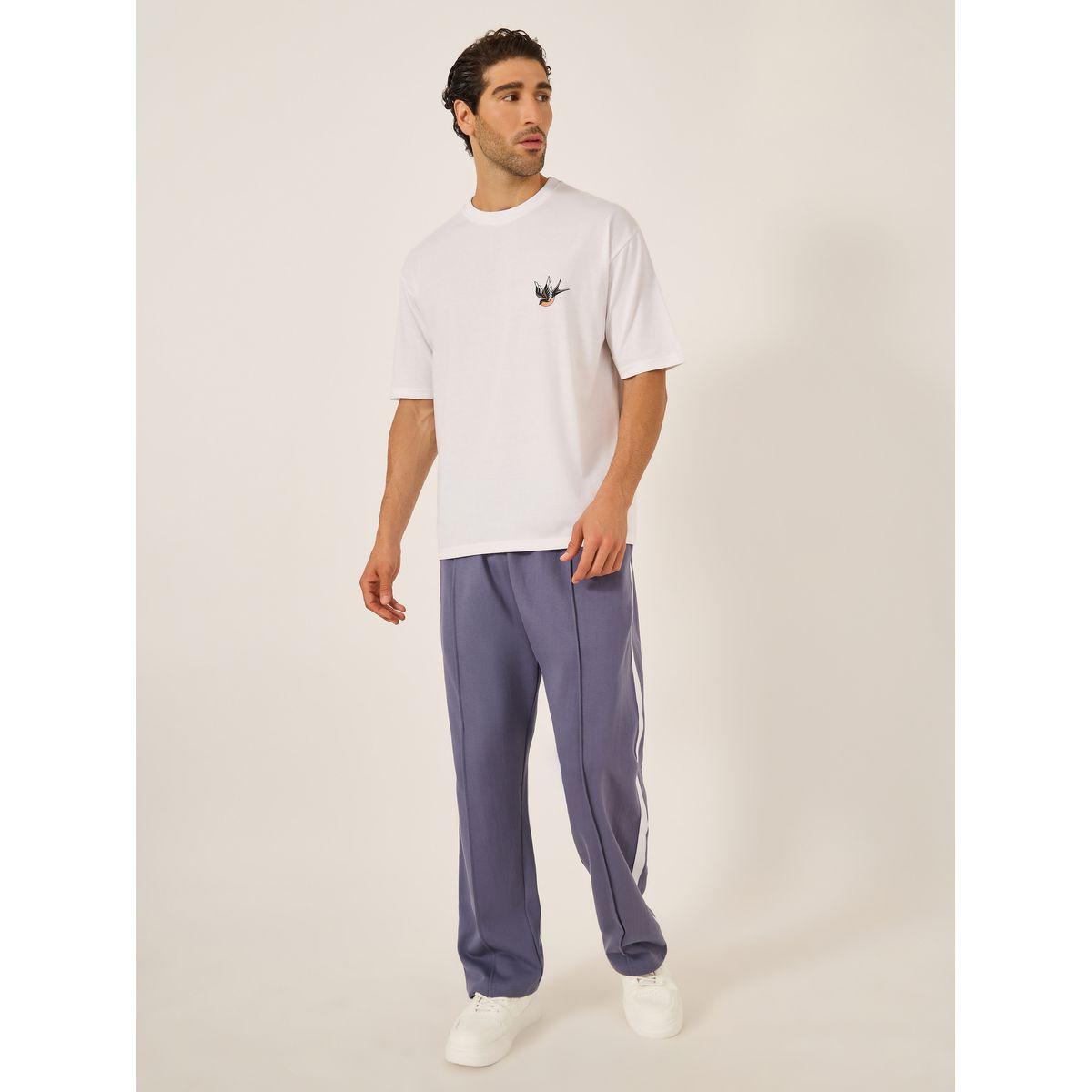 Styli Minimal Graphic Print Short Sleeve Oversized T-Shirt-men-clothing-tshirtsandpolos-tshirts-image-2
