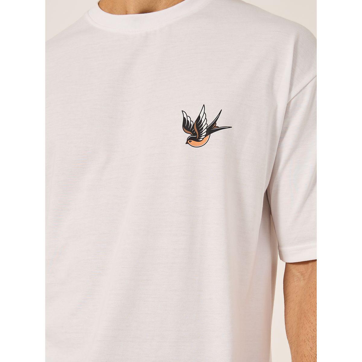 تيشيرت فضفاض بطبعة جرافيك وأكمام قصيرة-men-clothing-tshirtsandpolos-tshirts-image-3
