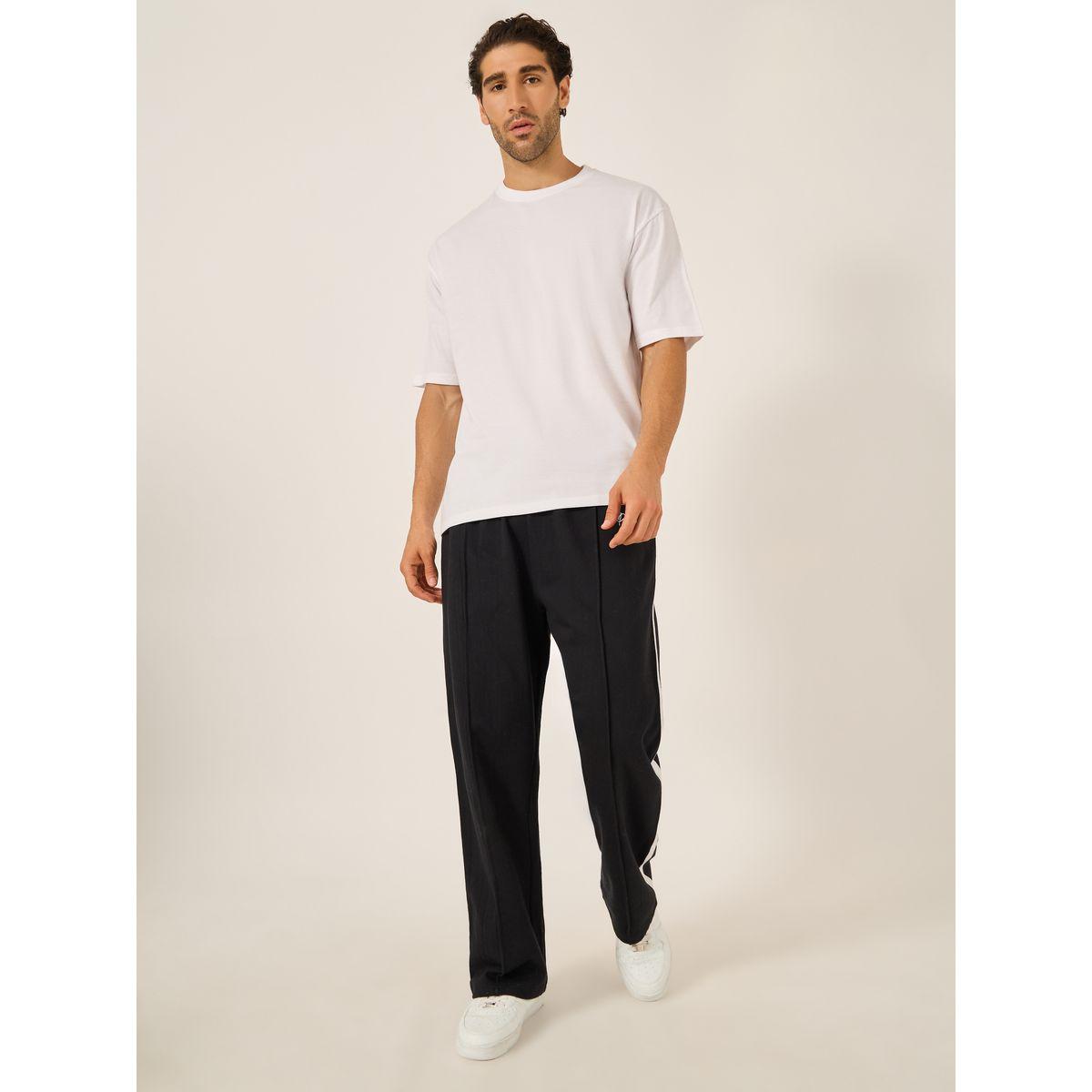 تيشيرت فضفاض بطبعة جرافيك وأكمام قصيرة-men-clothing-tshirtsandpolos-tshirts-image-2